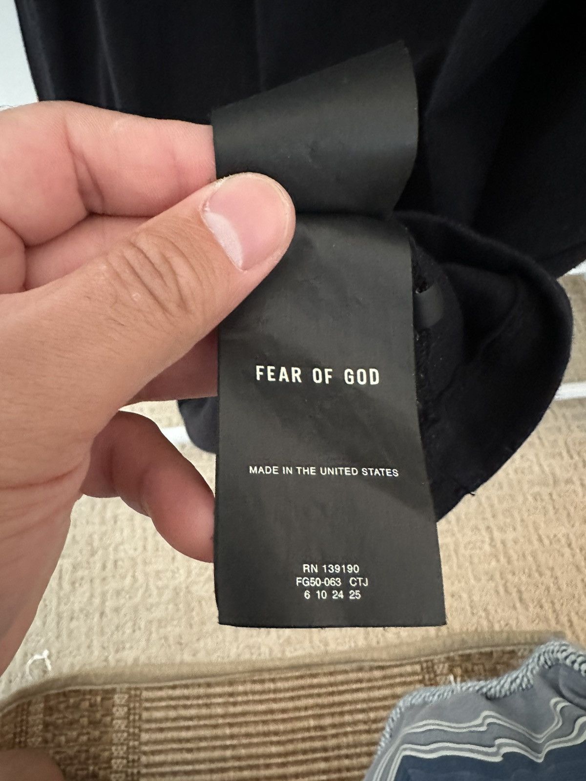 Fear of God Fear of God Baseball Tee - Vintage Black - L Size US L / EU 52-54 / 3 - 5 Thumbnail