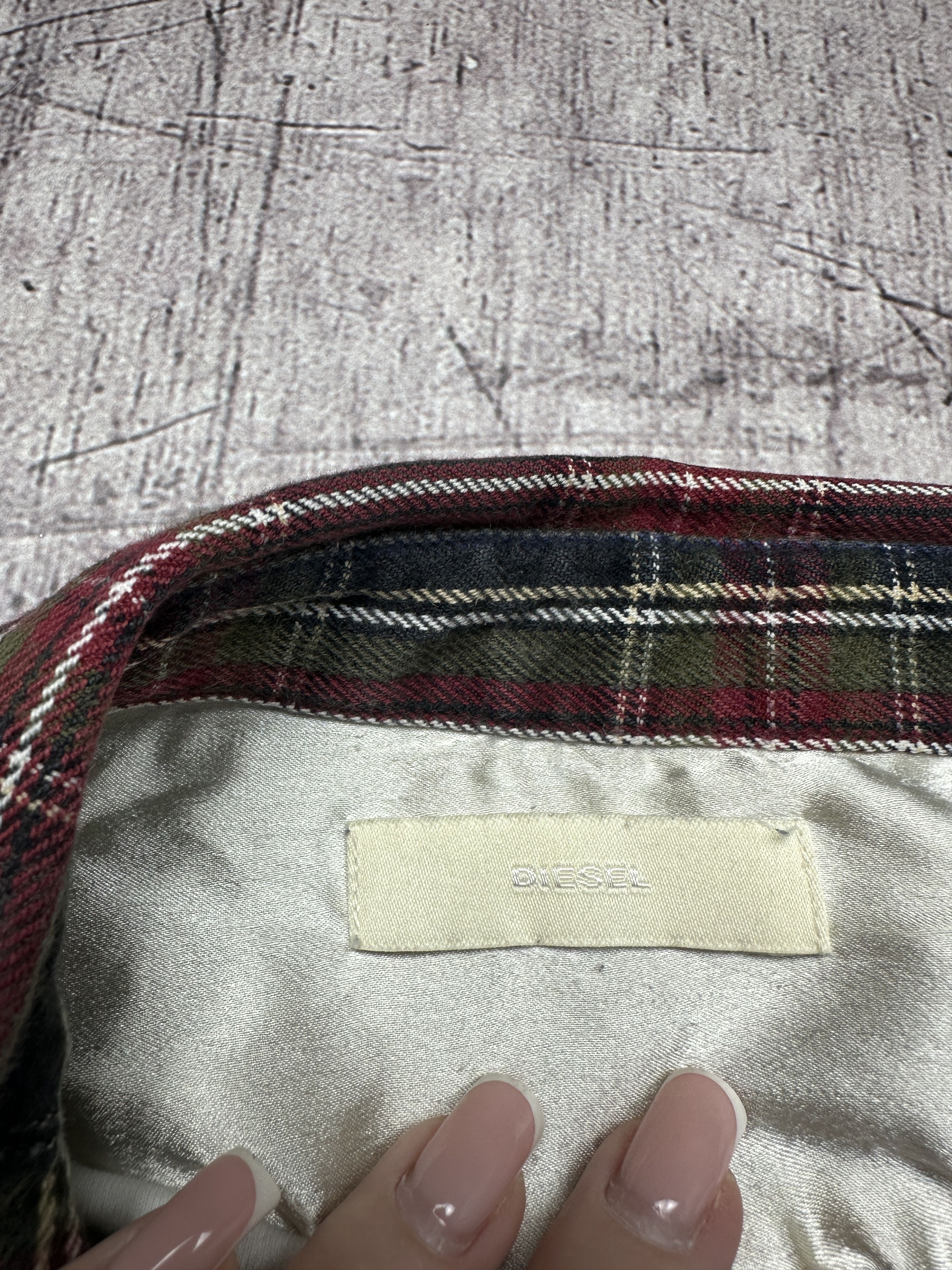 Diesel Diesel Mens Flannel Plaid Shirt Size US L / EU 52-54 / 3 - 4 Thumbnail