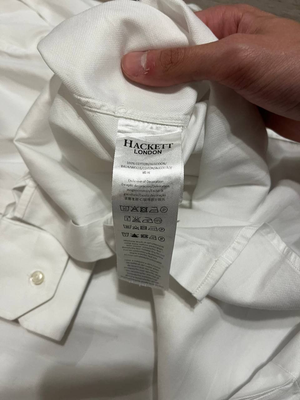 Hackett Hackett Mayfair Button-Up Shirt Men's Slim Fit White Size US S / EU 44-46 / 1 - 4 Thumbnail