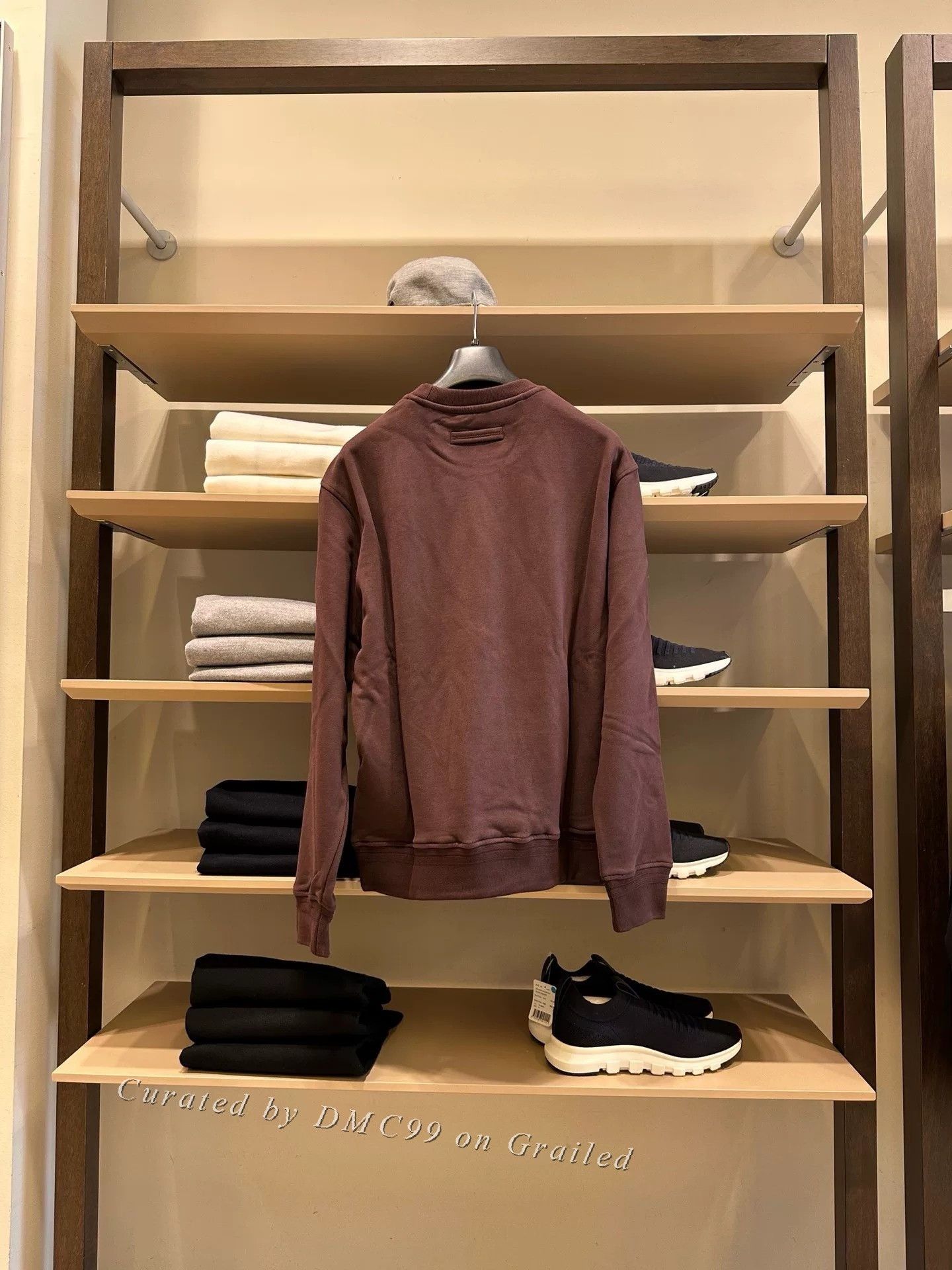 Ermenegildo Zegna Zegna Men's Relaxed Purple Sweatshirt Size US S / EU 44-46 / 1 - 5 Thumbnail