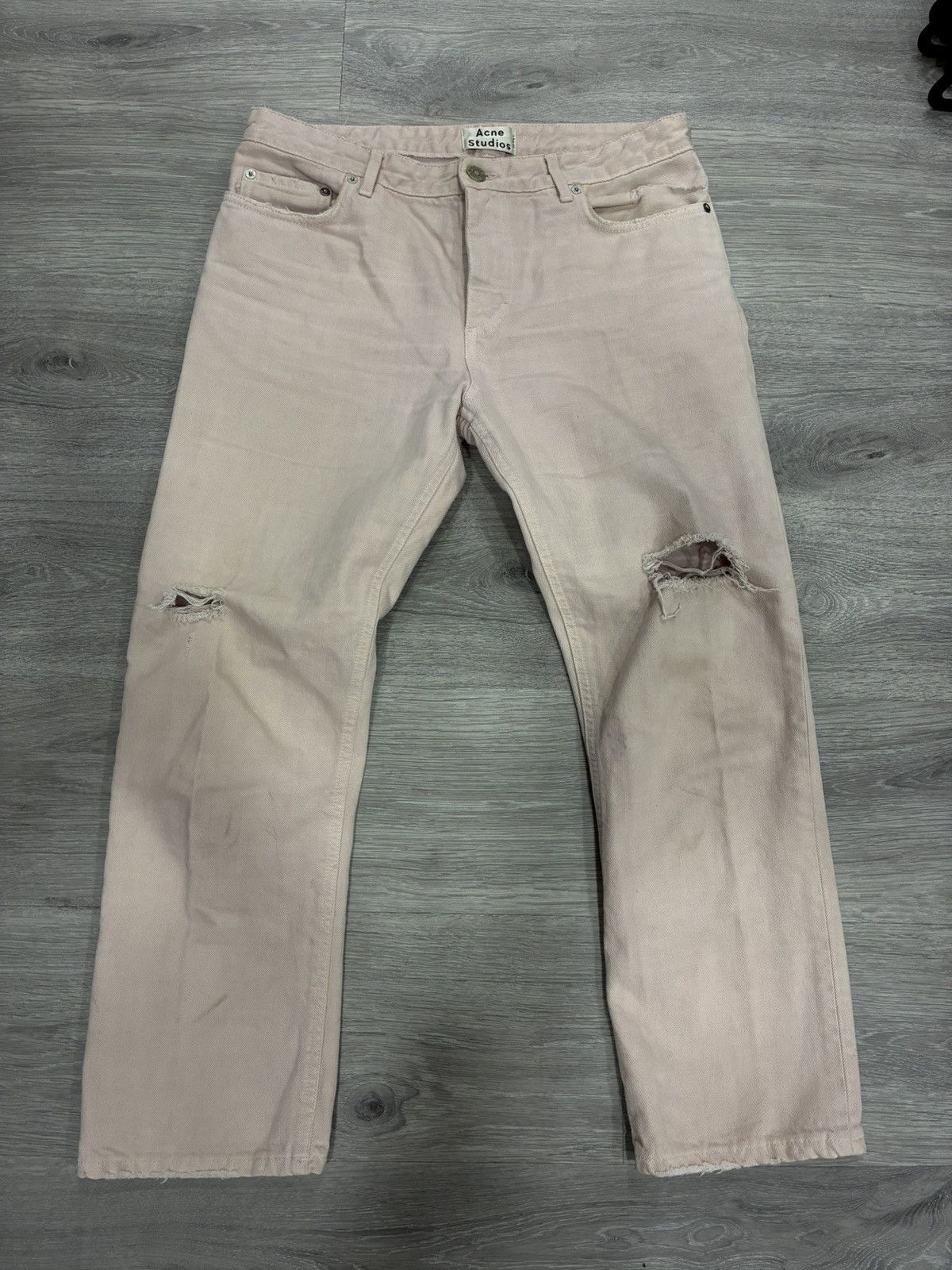 Acne Studios Pop pink trash jeans size 4 US Size 26" / US 2 / IT 38 - 3 Thumbnail