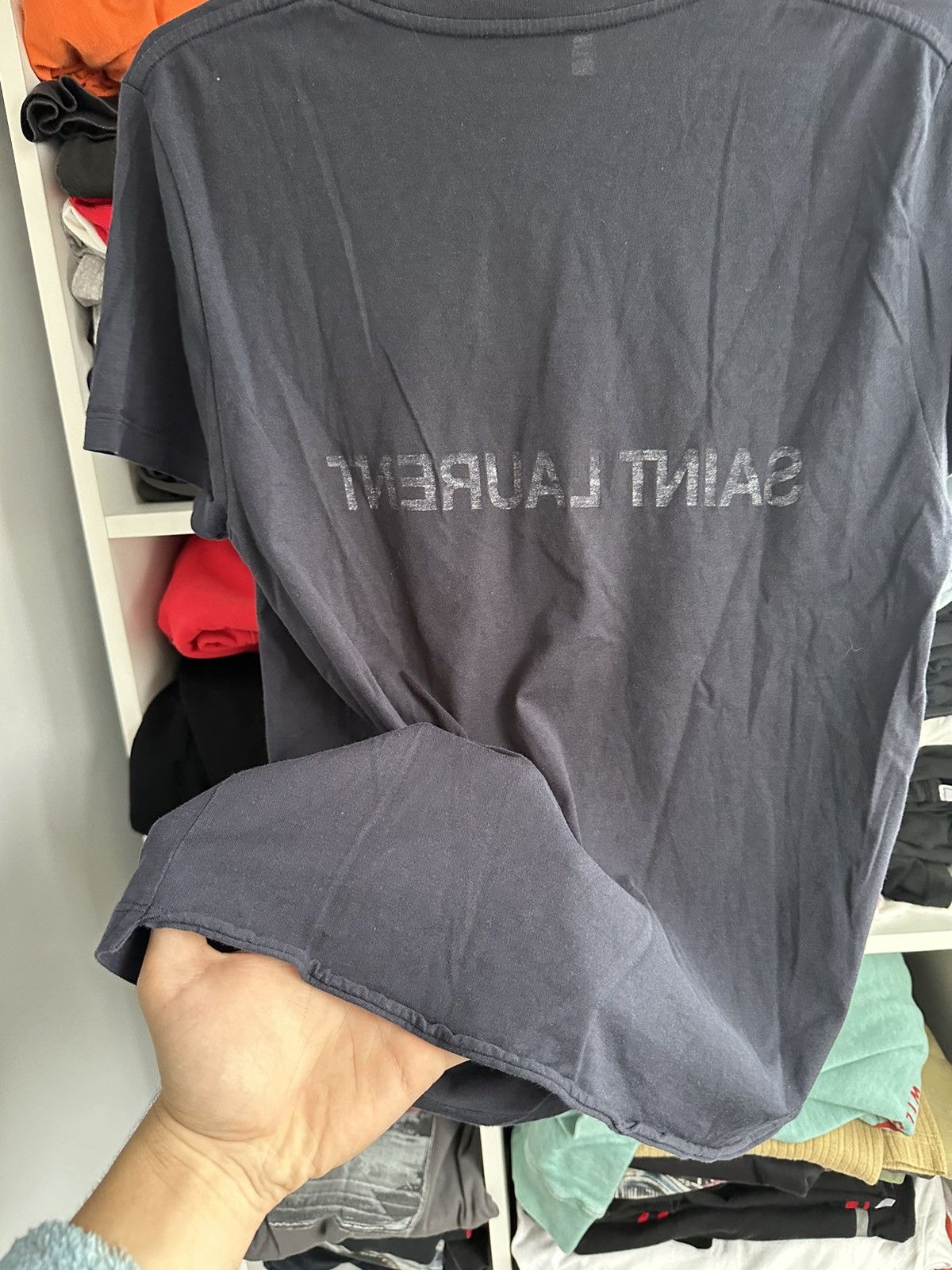 🔥SAINT LAURENT PARIS REVERSE BIG LOGO T-SHIRT🔥