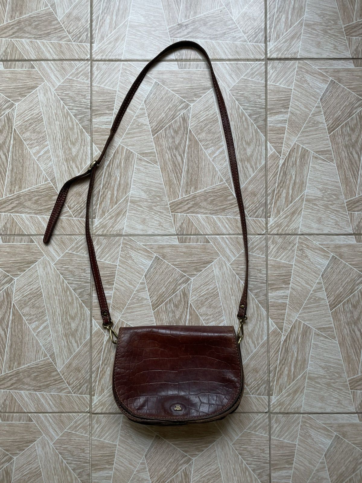 Vintage Archive Vintage Italy The Bridge Brown Leather Shoulder Bag Size ONE SIZE - 6 Thumbnail