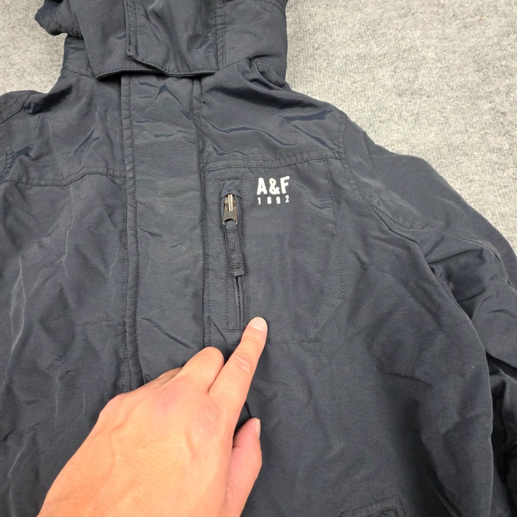 Abercrombie & Fitch Abercrombie & Fitch Weather Warrior Hooded Lined Softshell Jacket Coat Womens M Blue Parka Size M / US 6-8 / IT 42-44 - 4 Thumbnail