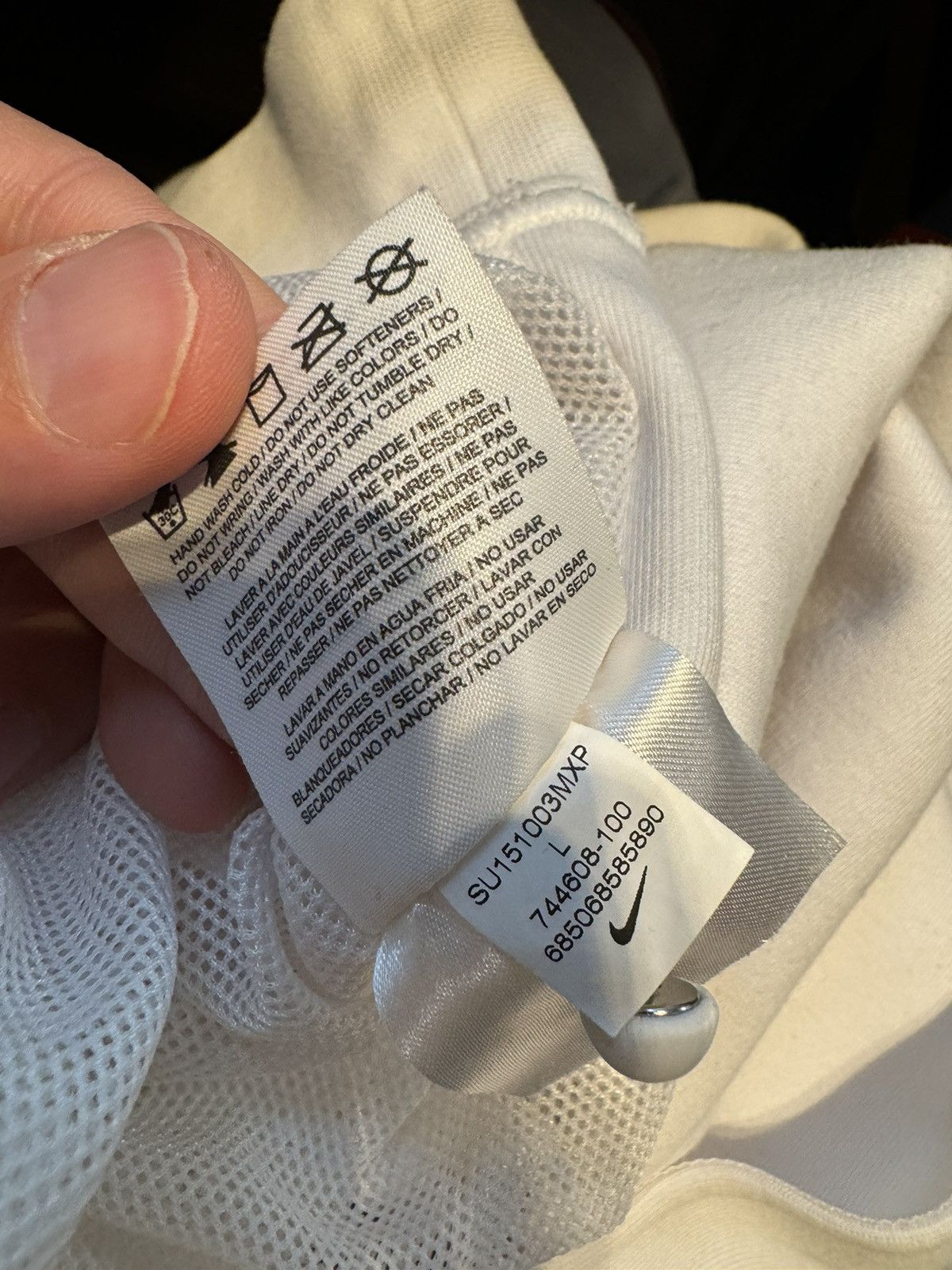 Nike Nike NikeLab Tech Fleece Women's Crew White Size L Size L / US 10 / IT 46 - 8 Thumbnail