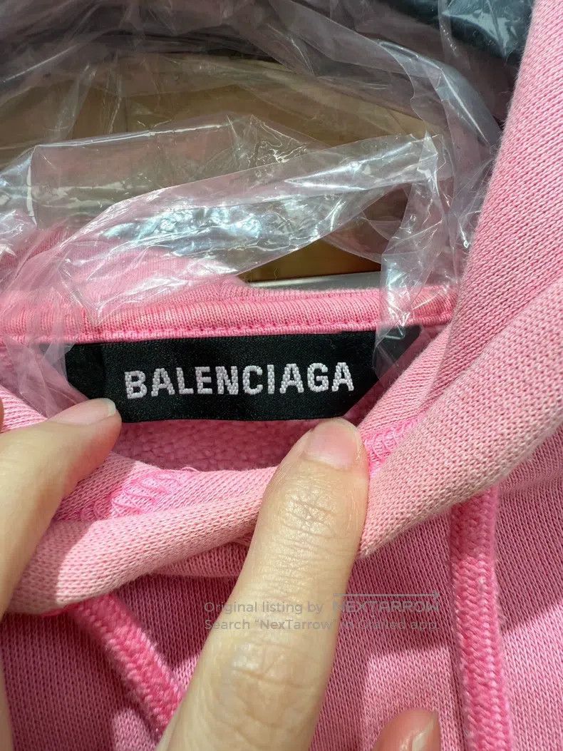 Balenciaga Balenciaga Pink Hoodie Size US L / EU 52-54 / 3 - 3 Thumbnail
