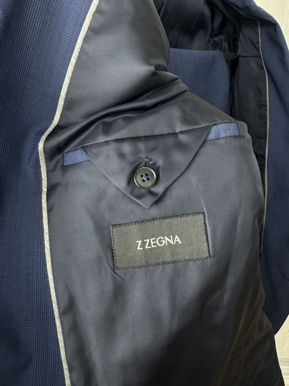 Z Zegna Z Zegna Ermenegildo Zegna wool checkered blue 2 pcs suit Size 42L - 11 Thumbnail