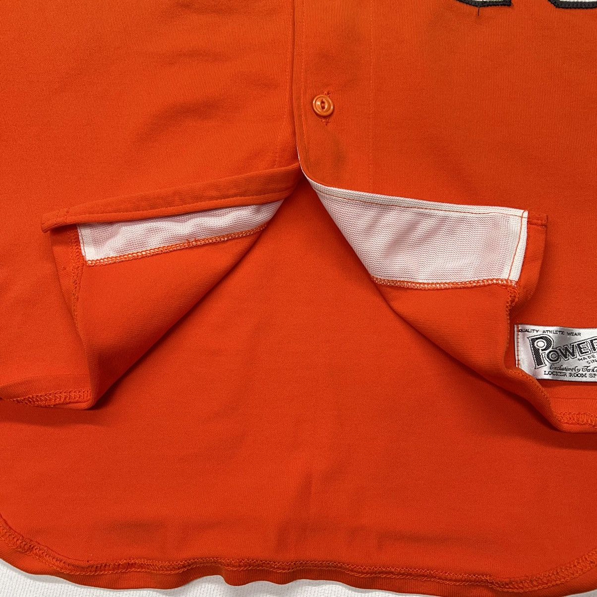 Vintage VTG Powers Baseball Jersey Orange Falcons 45 Athletic Retro Size US M / EU 48-50 / 2 - 7 Thumbnail