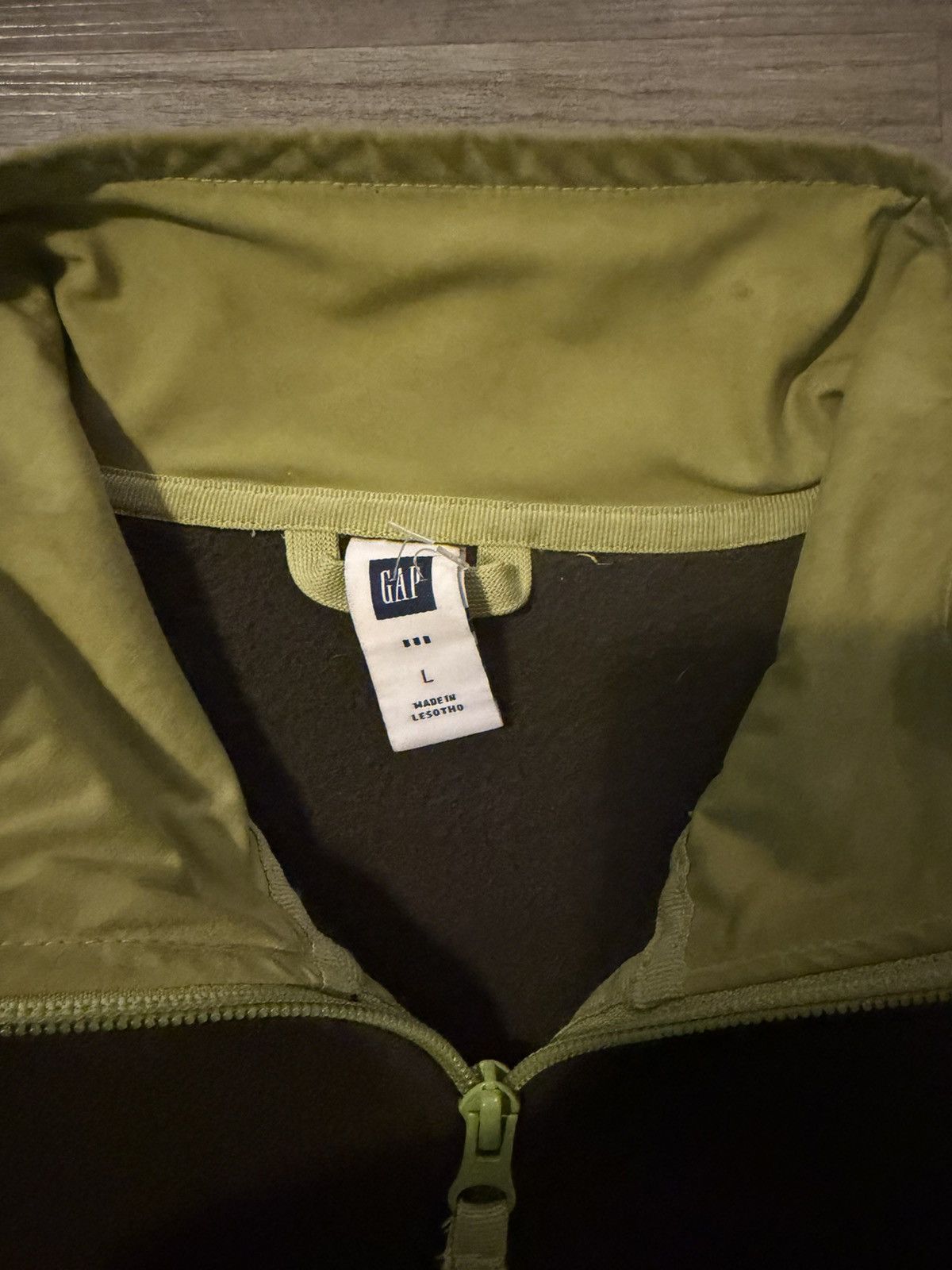 Gap Gap brown and green fleece quarter zip. Size US L / EU 52-54 / 3 - 2 Thumbnail