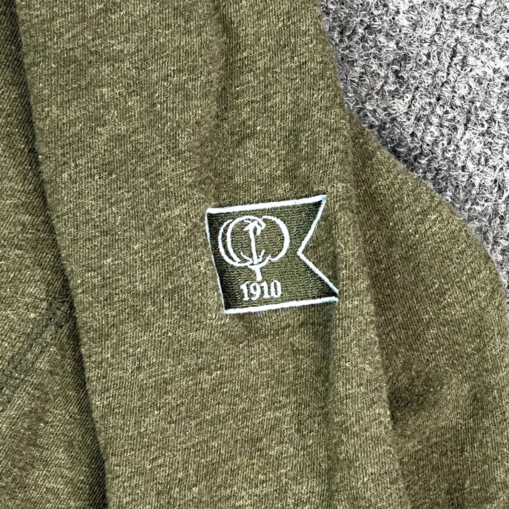Vintage Criquet Mens Small Green 1/4 Zip Pullover Sweater Long Sleeve Mock Neck Cotton Fleece Casual Knit Slim Regular Sports Outdoor Golf Walking Shirt Size US S / EU 44-46 / 1 - 6 Thumbnail