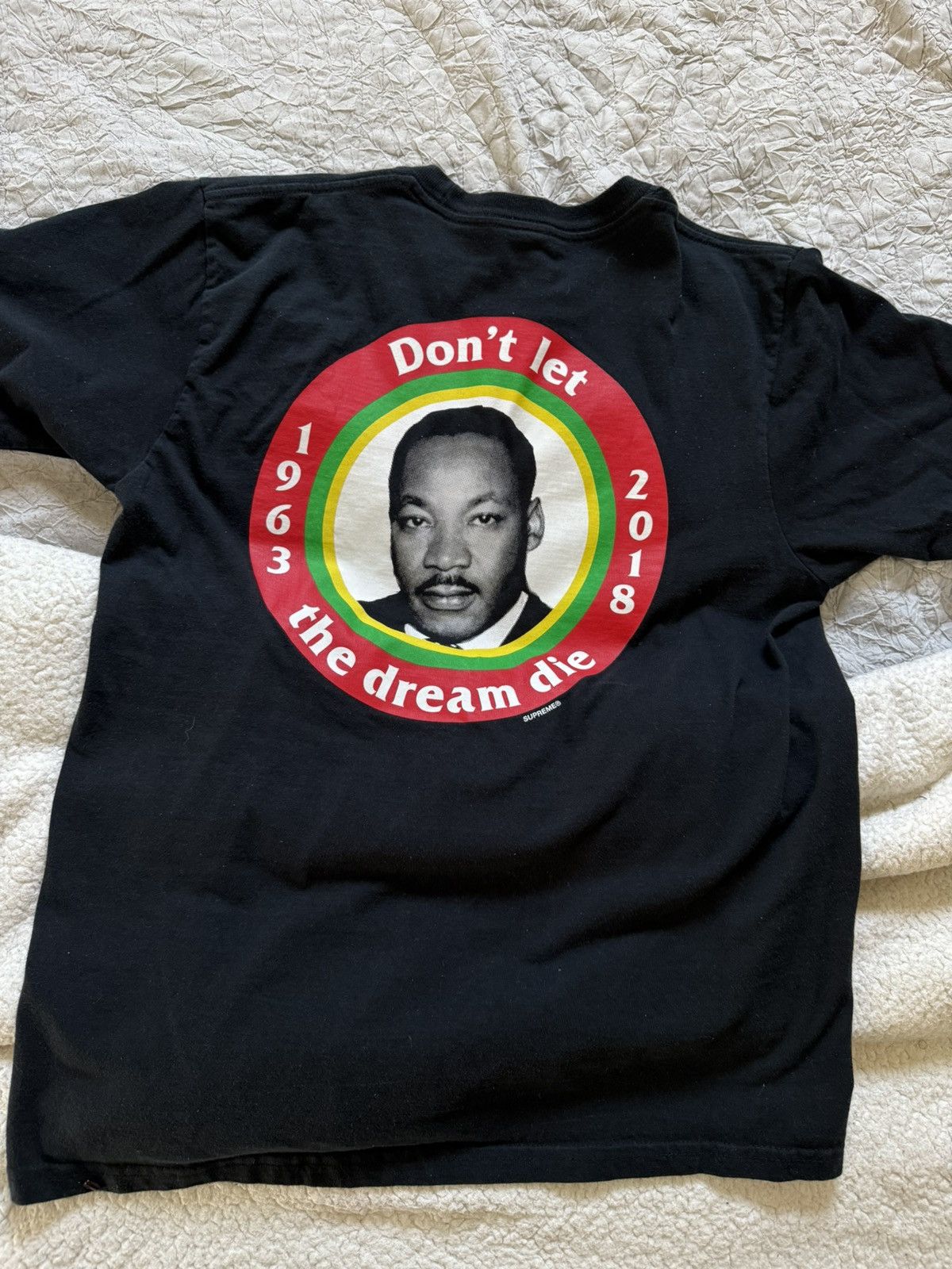Supreme Supreme SS18 Martin Luther King Jr. Dream Tee Black Medium Size US M / EU 48-50 / 2 - 1 Thumbnail