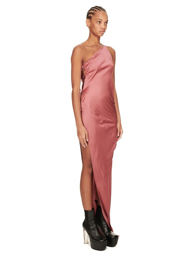 Rick Owens o1y0126 Maxi Dress in Antique Rose Size M / US 6-8 / IT 42-44 - 2 Thumbnail