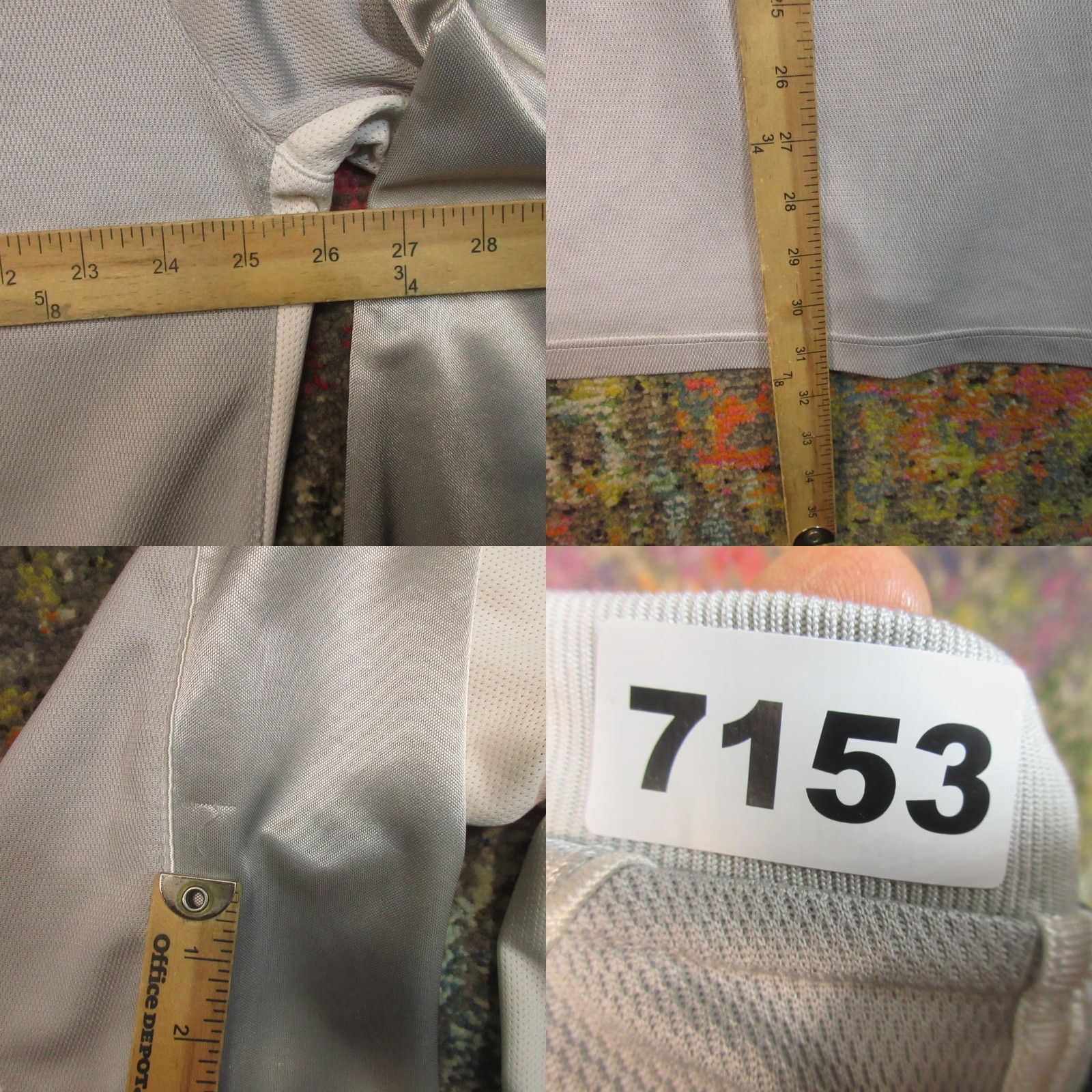 Adidas VINTAGE adidas Sweatshirt Mens 2XLT Gray Silver Shimmer VTG Y2K Pullover Crew Climalite Size US XXL / EU 58 / 5 - 8 Thumbnail