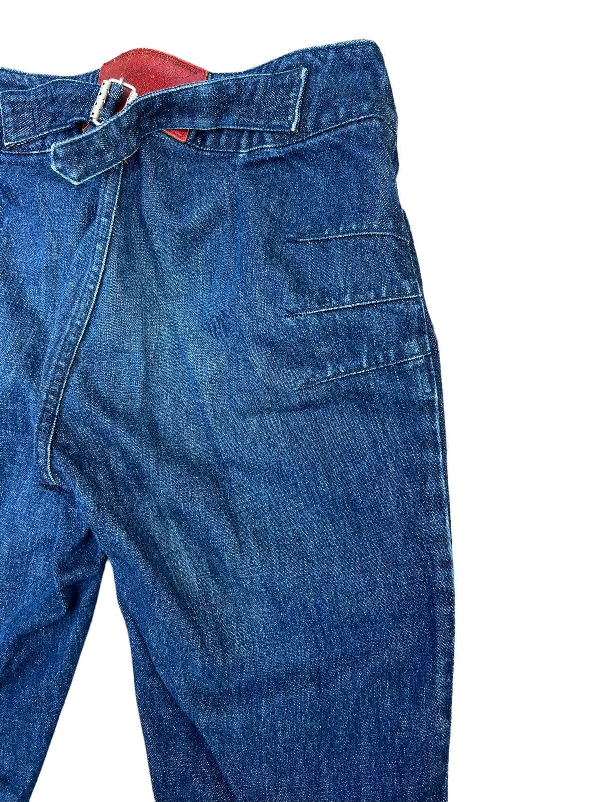 Vintage Vintage Yuji Yamada Furnishings Cinch Back Denim Jeans Size US 30 / EU 46 - 16 Thumbnail