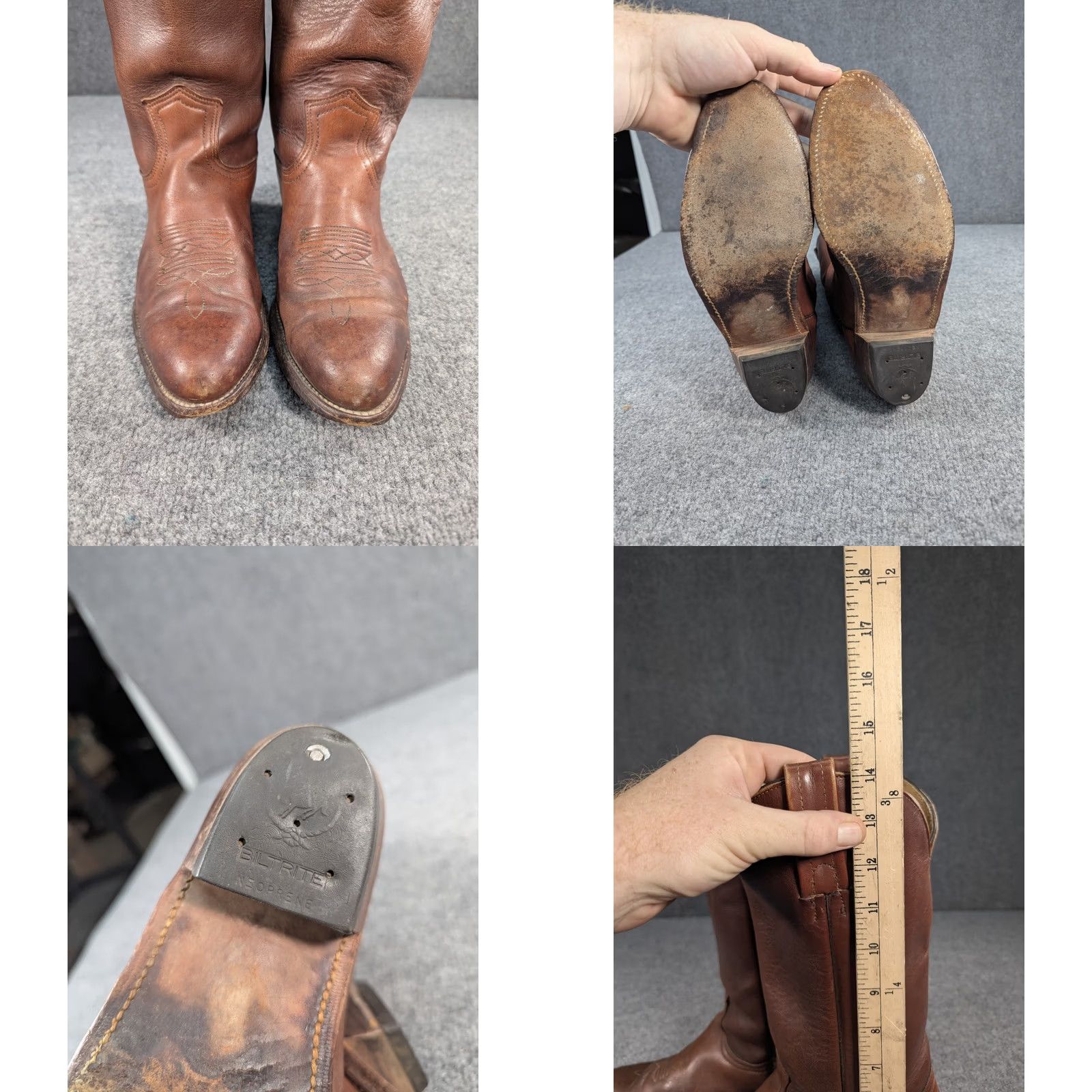 Frye VINTAGE Frye Boots Brown Leather USA 2350 Western Cowboy Mens 9 D Boots Brown Leather Western Cowboy Mens 9 D Size US 9 / EU 42 - 8 Thumbnail