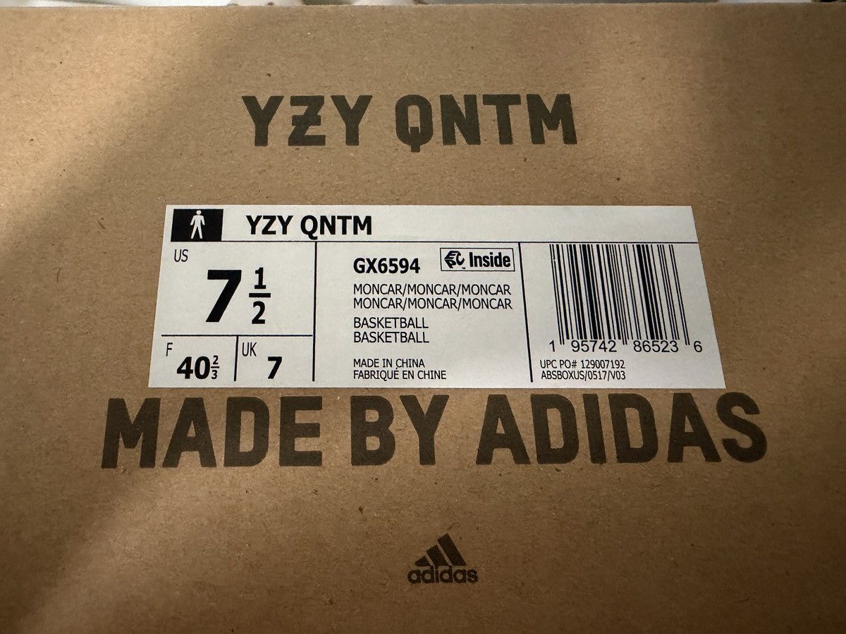 Yeezy Yeezy QNTM Mono Carbon size 7.5 Size US 7.5 / EU 40-41 - 6 Thumbnail