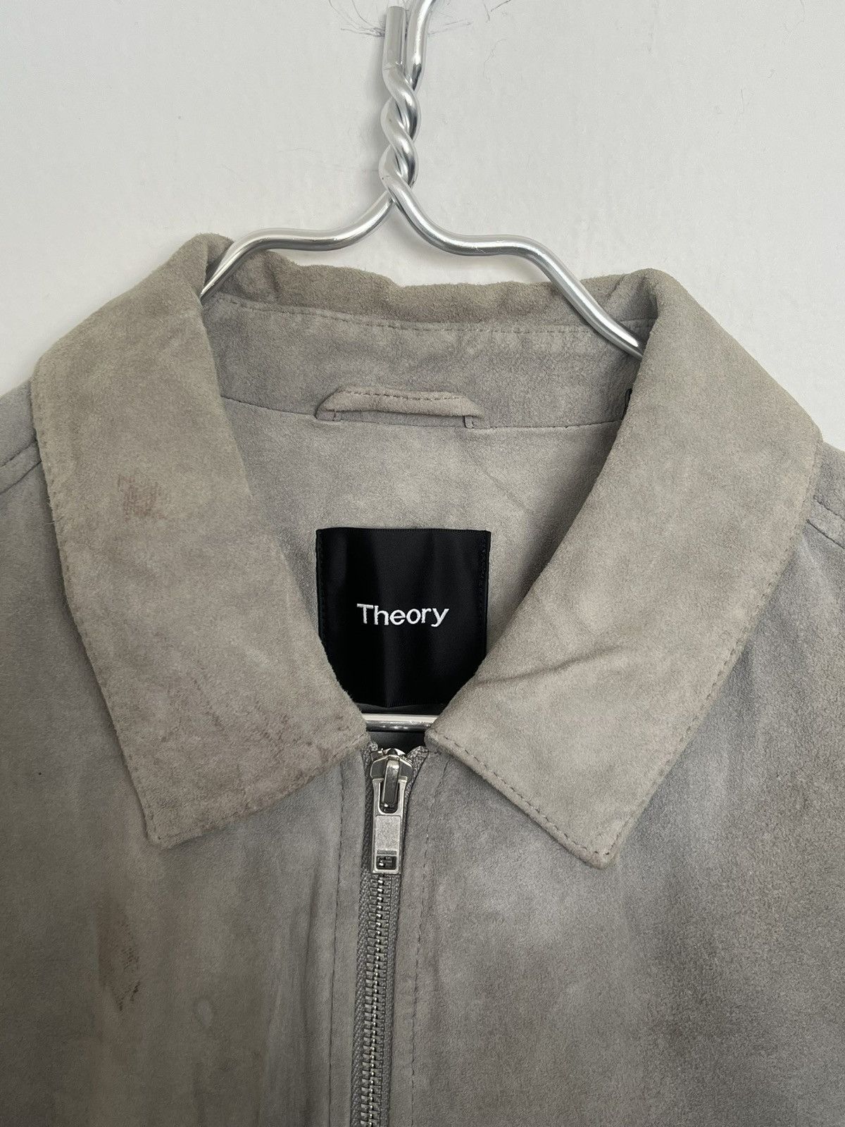 Theory Grey Theory Leather Jacket Size US M / EU 48-50 / 2 - 2 Thumbnail