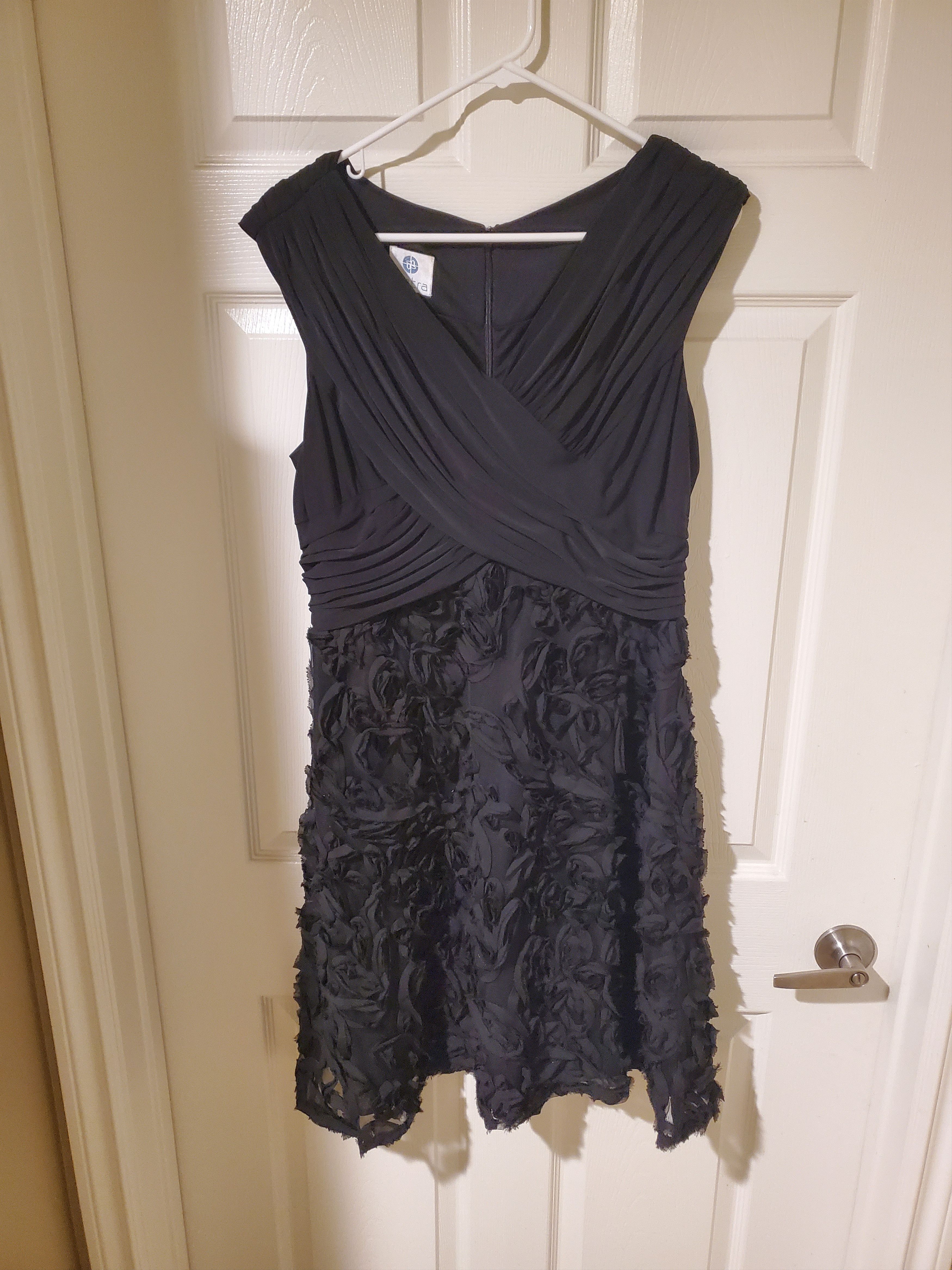 Vintage Vintage Patra Black Formal Floral Dress (size 16) Size XXL / US 16-18 / IT 52-54 - 2 Thumbnail