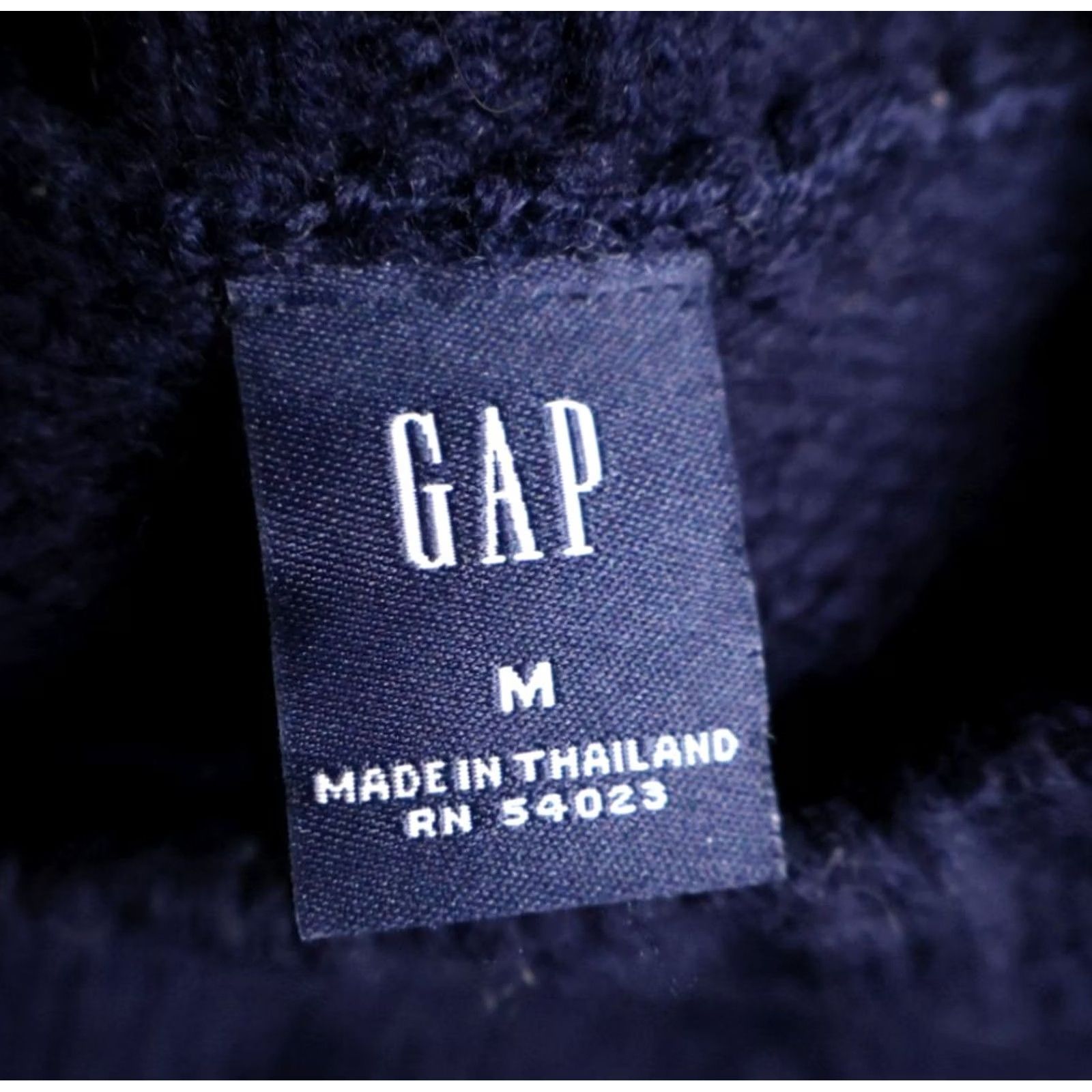 Gap VINTAGE Gap Sweater Mens M Blue VTG Lambs Wool Men Dark Geometric Y2K Tag Size US M / EU 48-50 / 2 - 3 Thumbnail