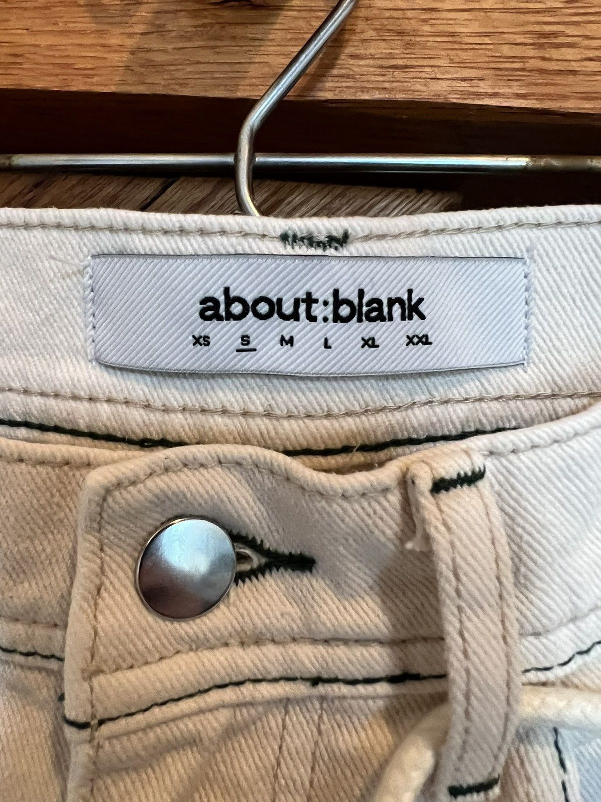 About:Blank about:blank relaxed denim jean - ecru Size US 30 / EU 46 - 4 Thumbnail