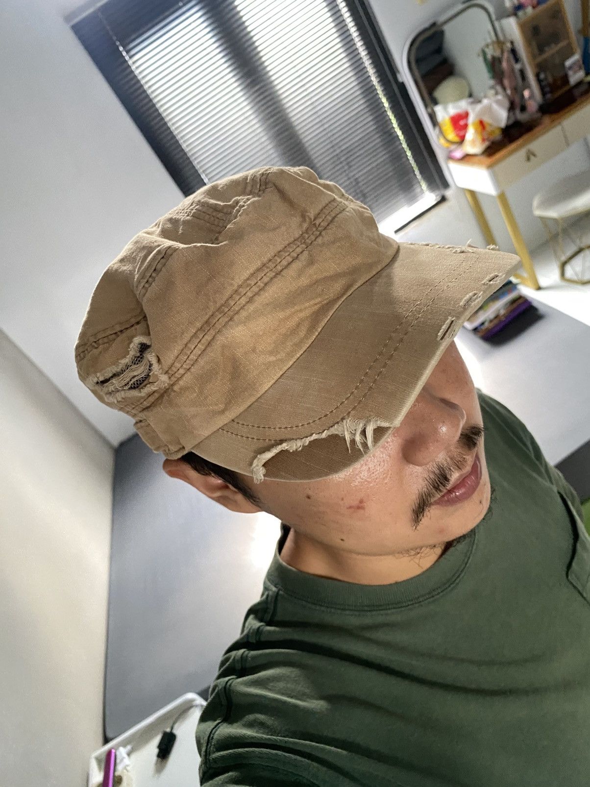 Hysteric Glamour × If Six Was Nine × Japanese Brand Cadet Distressed Punk Hat Size ONE SIZE - 2 Thumbnail