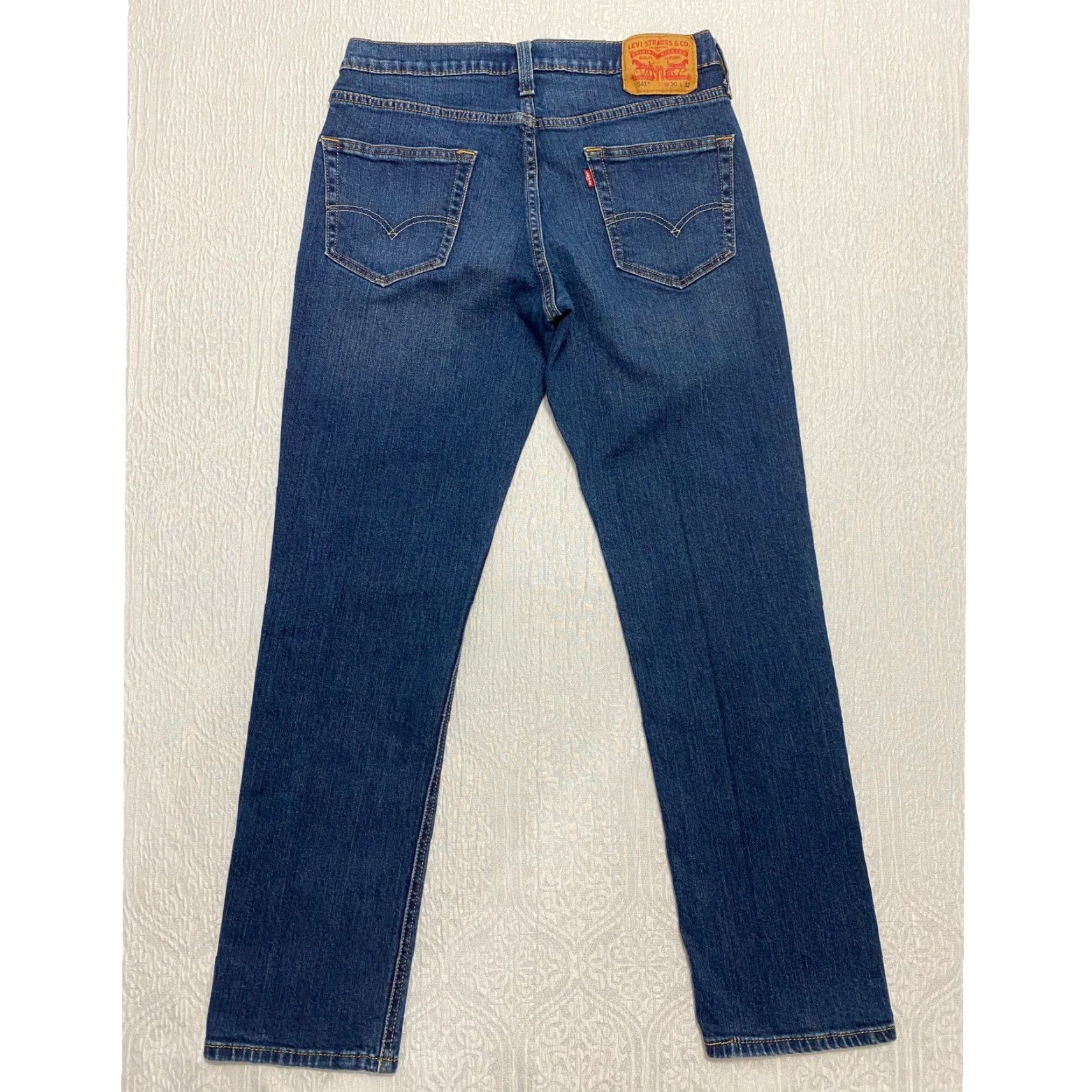 Levi's Levi's 541 Jeans Slim Tapered Athletic Stretch Denim Blue 30x30 Men Size US 30 / EU 46 - 2 Thumbnail