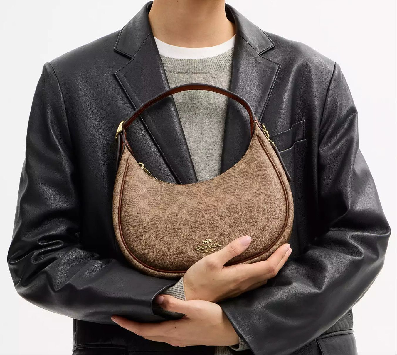 Coach Emily Shoulder Bag In Signature Canvas CDX17 Size ONE SIZE - 7 Thumbnail