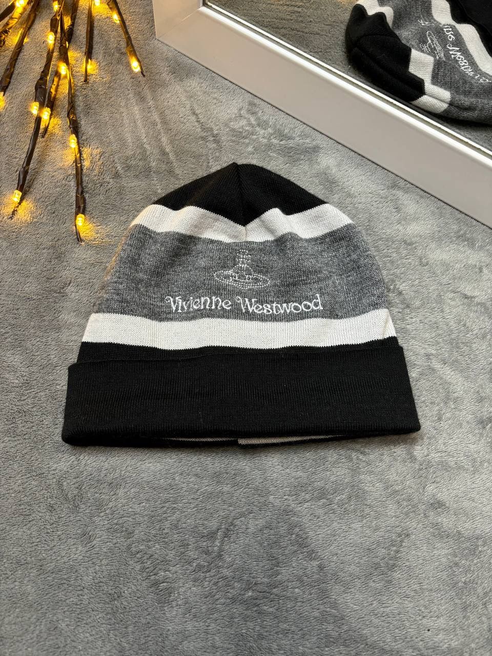 Pre-owned Vintage X Vivienne Westwood Vintage Vivienne Westwood Wool Y2k Logo Hat In Black