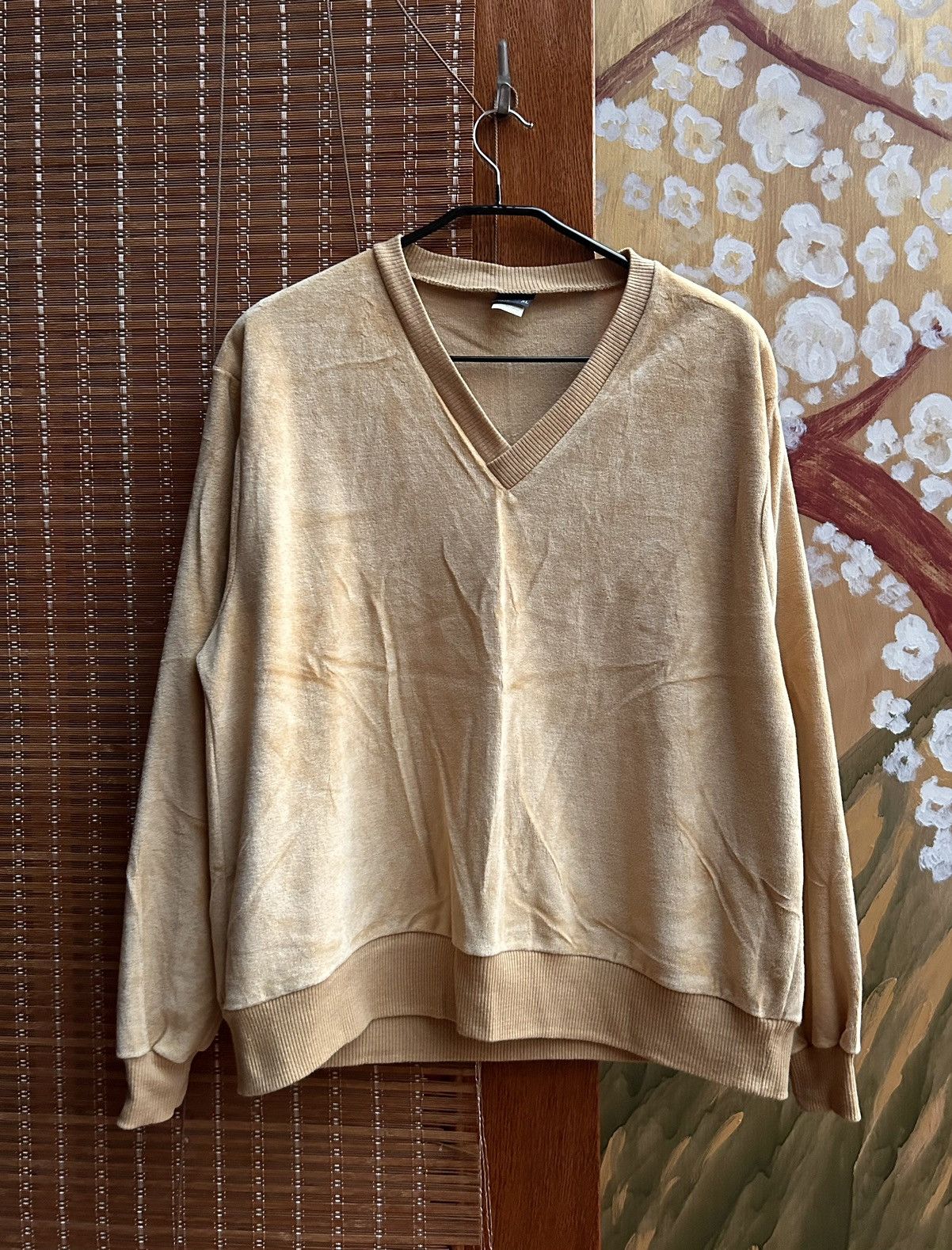 JCPenney × Vintage Vintage 80’s The Men’s Shop JCPenney Velour V-Neck Pullover Size US XL / EU 56 / 4 - 1 Thumbnail