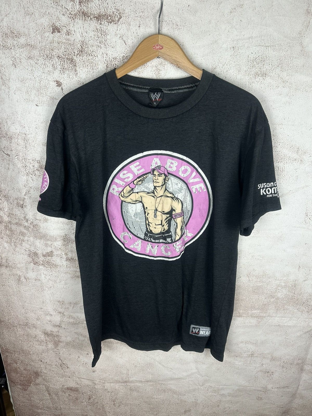 T-shirt WWE CM Punk 'Rise Above Cancer' - Tailles S Et M Pour Femmes - Neuf Avec étiquettes