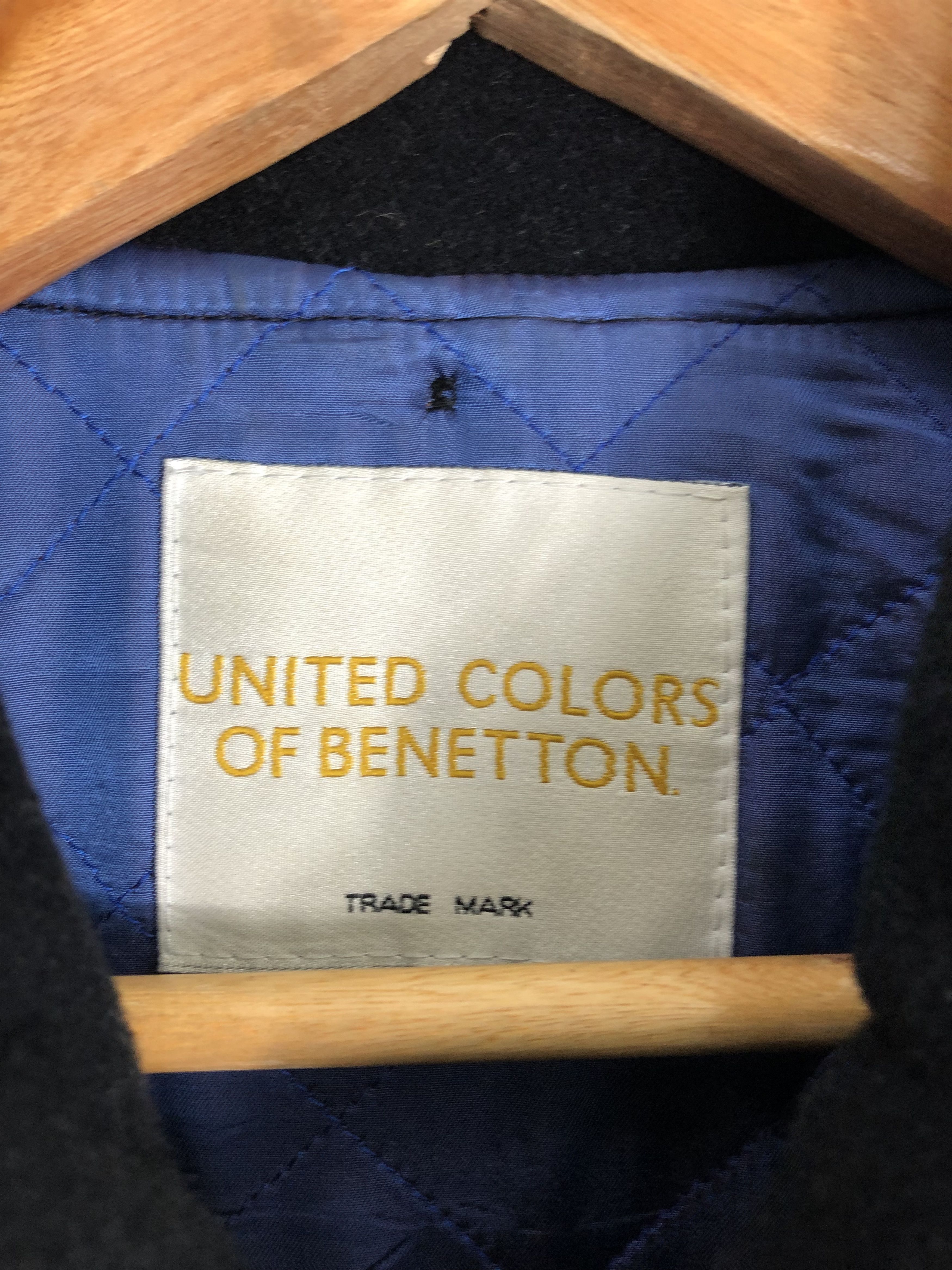 United Colors Of Benetton 90s United Colors Of Benetton Wool Jacket Embroidered J0462 Size US L / EU 52-54 / 3 - 5 Thumbnail
