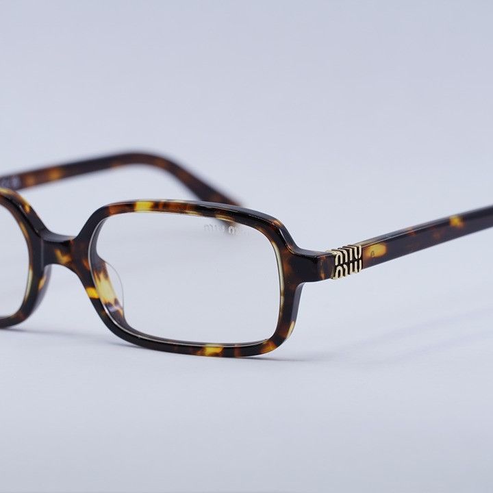 Miu Miu Miu Miu MU11ZS 14L08N Sunglasses Havana Rectangle Frame Size ONE SIZE - 11 Thumbnail