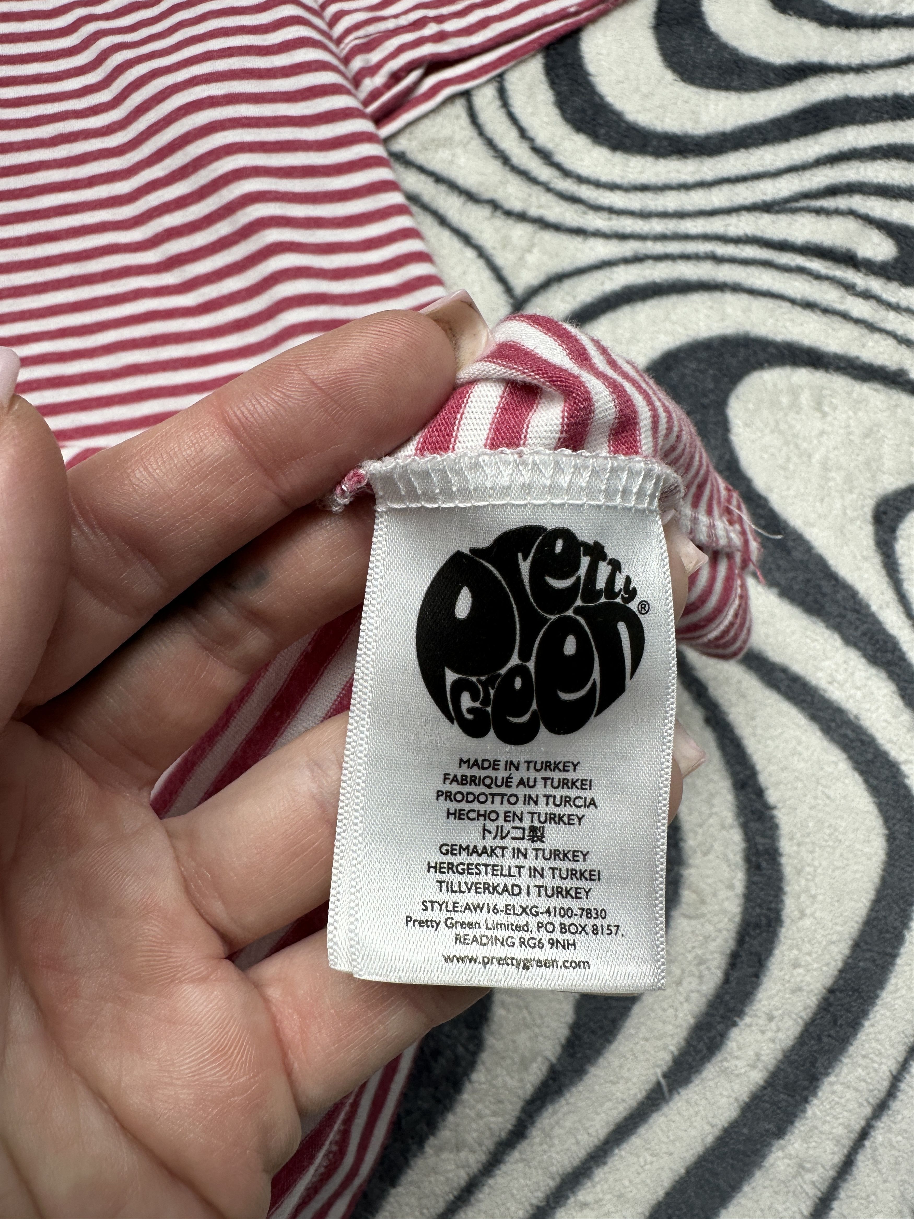 Pretty Green Pretty Green Mens Striped T-Shirt Size US XXL / EU 58 / 5 - 5 Thumbnail