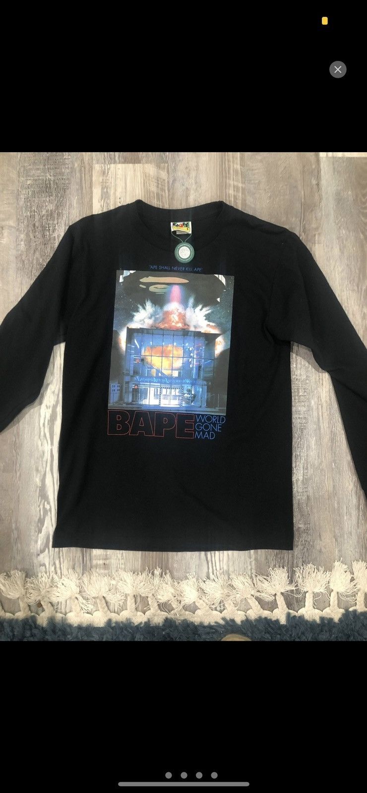Bape BAPE Invasion L/S Tee - Black - Small Size US S / EU 44-46 / 1 - 1 Thumbnail