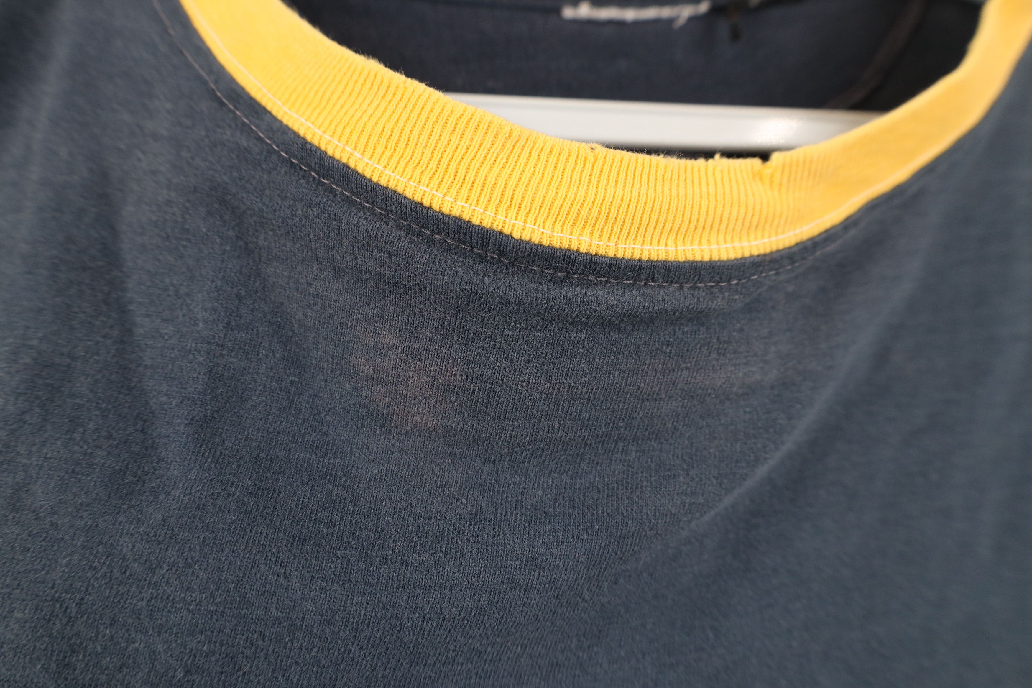 Vintage Vintage 90s University of Michigan Ringer T-Shirt Blue Size US L / EU 52-54 / 3 - 5 Thumbnail
