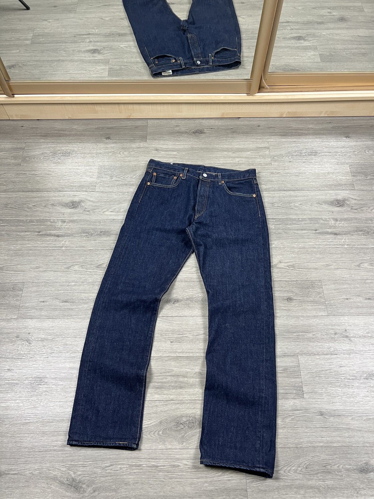 Levi's Mens Jeans Levi's 501 Original Straight Fit Big E Size 33/34 Size US 33 - 6 Thumbnail