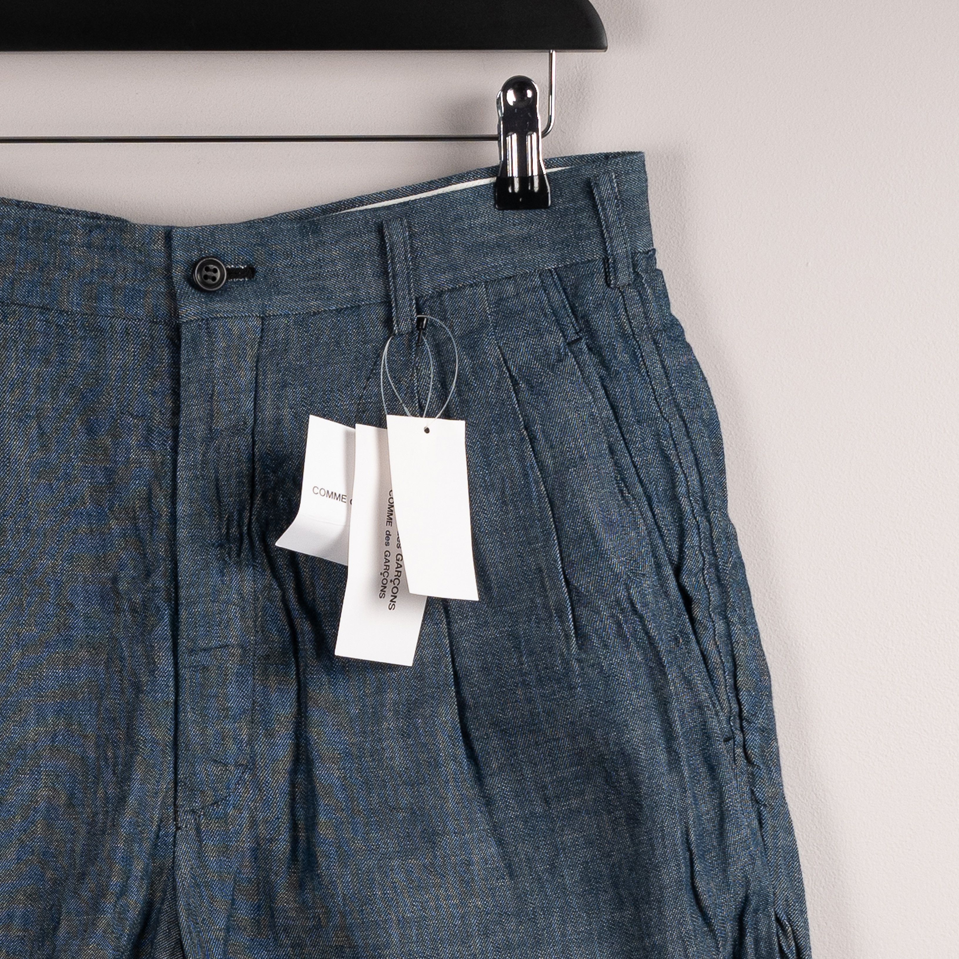 Comme des Garcons Comme Des Garçons SS11 Pleated Shorts Blue Size 29" - 7 Thumbnail