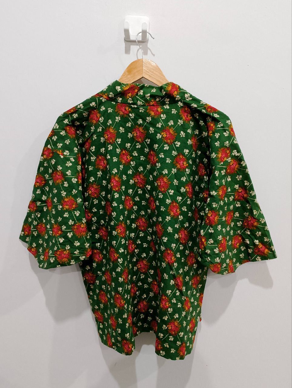 Japanese Brand Japanese Floral Green Abstract Kimono Size S / US 4 / IT 40 - 2 Thumbnail