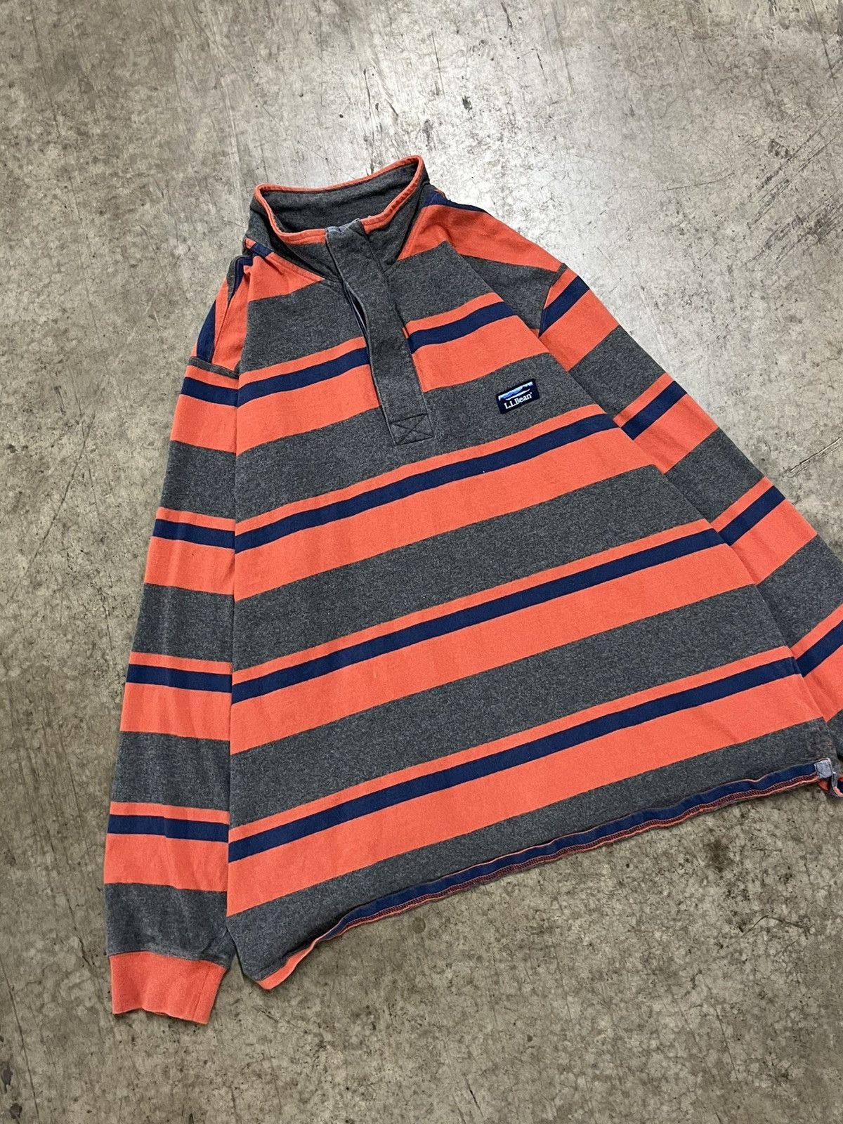 L.L. Bean × Vintage LL bean stripped rugby shirt vintage streetwear preppy rare Size US XL / EU 56 / 4 - 3 Thumbnail