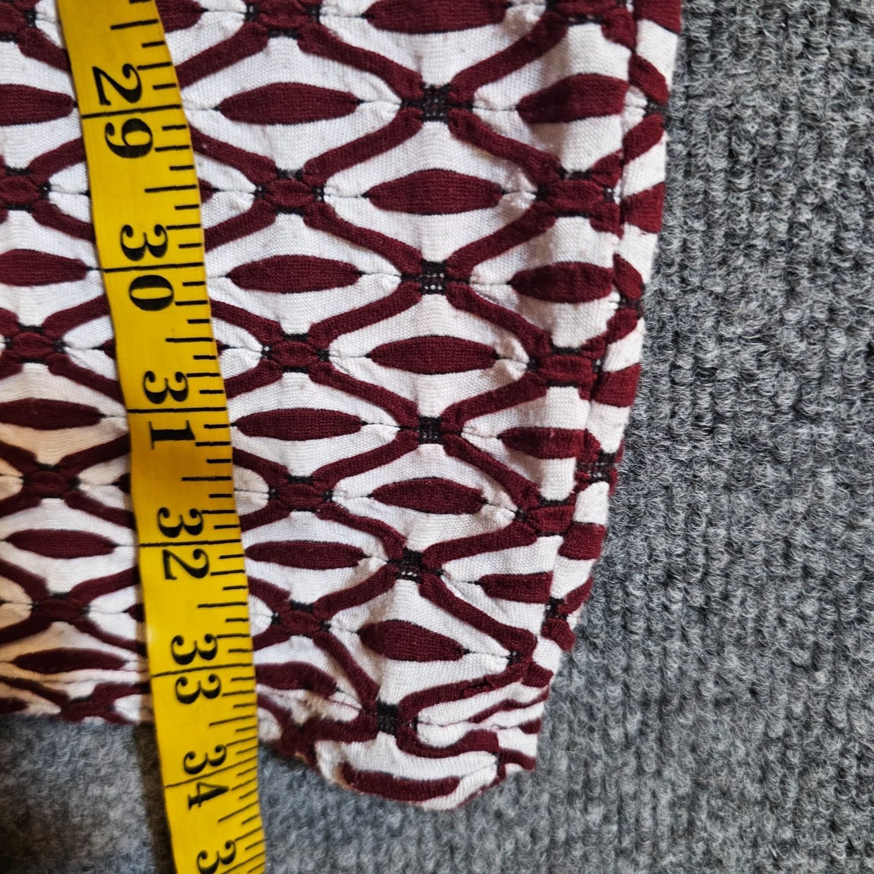 Zara Zara Dress Womens S Red White Stretch Short Sleeve Fitted Casual Cocktail Midi Geometric Knit Stretchy Neckline Round Zip Vintage No Size 28" / US 6 / IT 42 - 6 Thumbnail