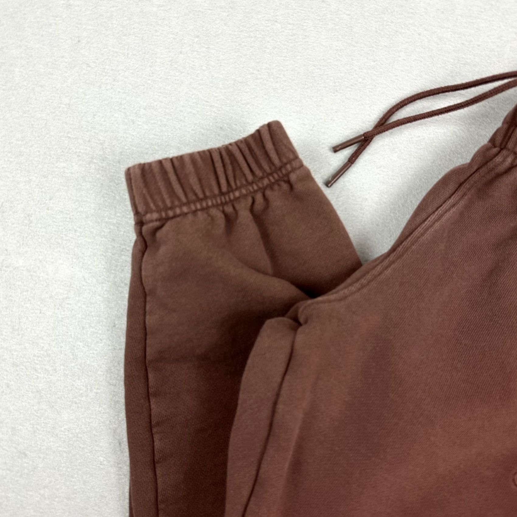 Adidas Adidas Pants Men Medium Brown Trefoil Area 33 Sweatpants Pockets M Regular Cotton Fleece Sweatpants Casual Sports Pockets Mens Size US 31 - 3 Thumbnail
