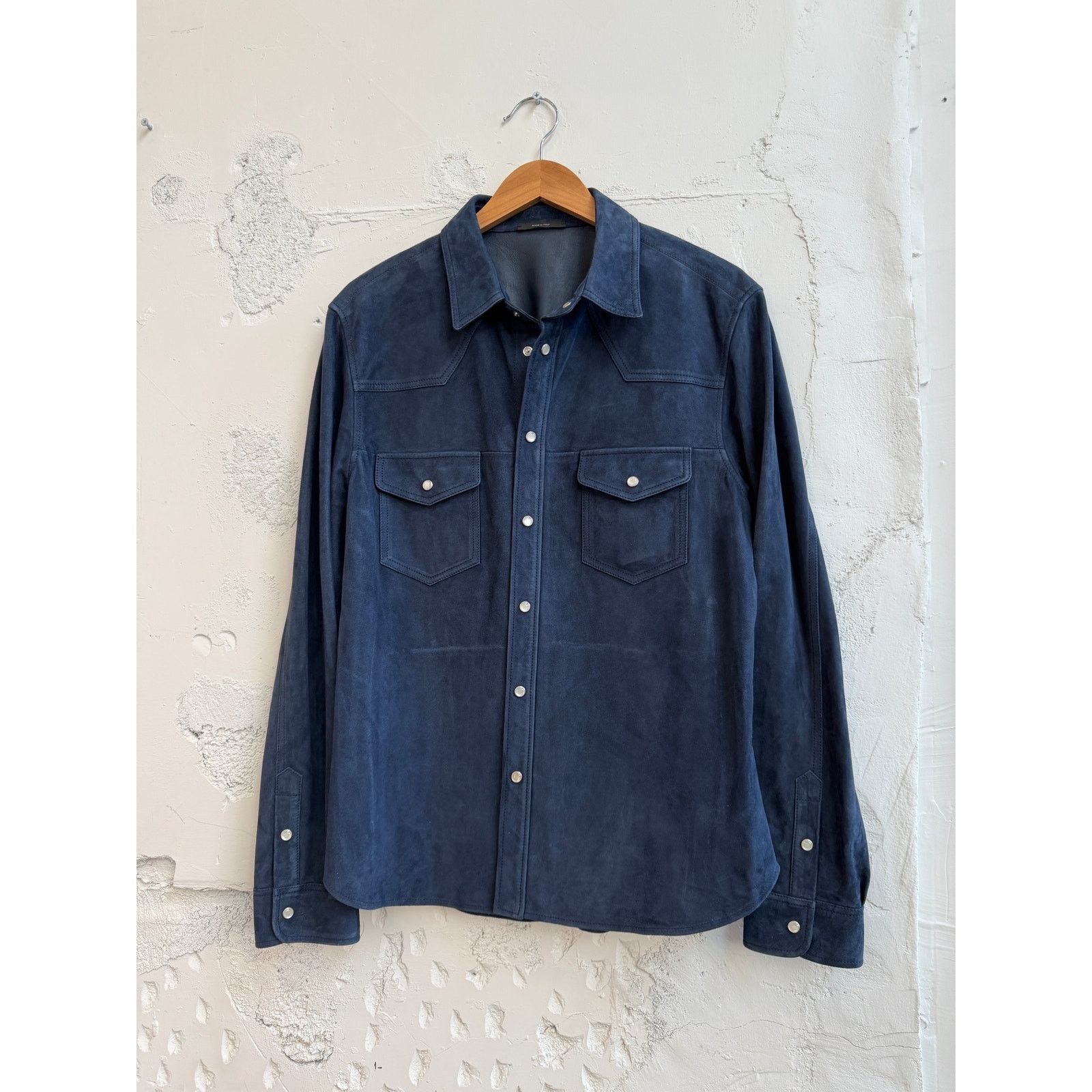 Tom Ford Tom Ford Suede Western Shirt Size US L / EU 52-54 / 3 - 1 Thumbnail