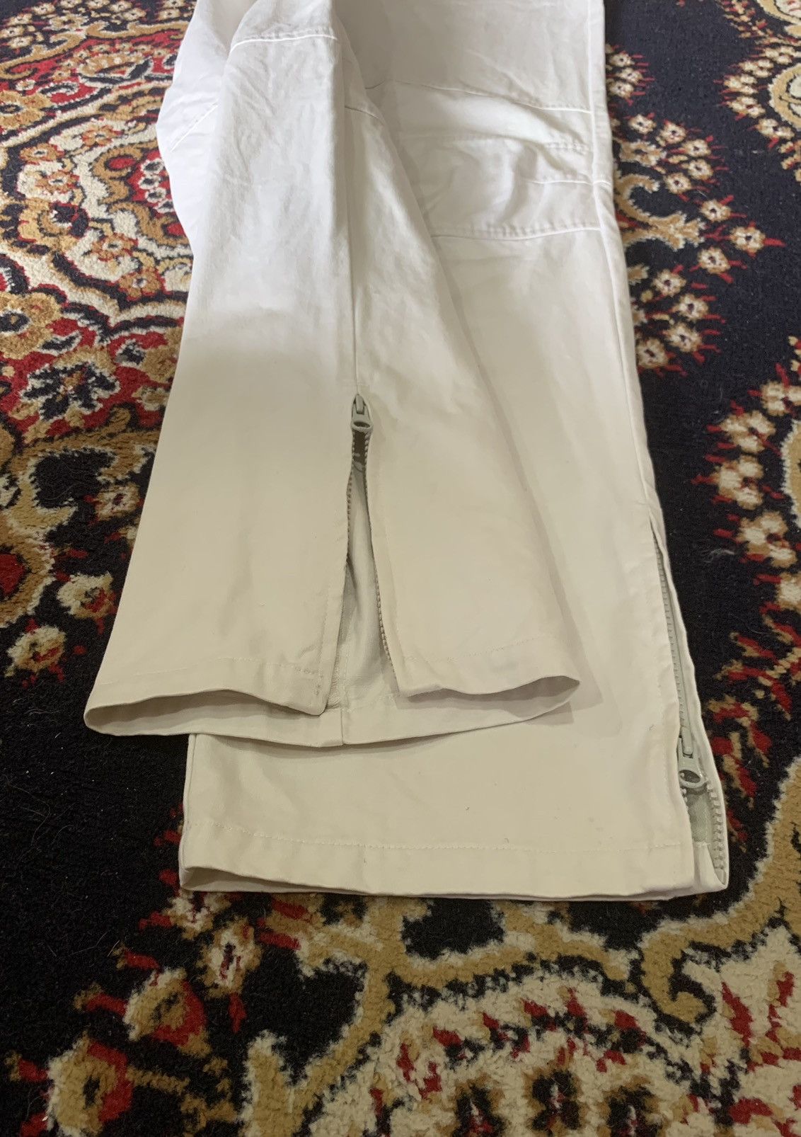 Issey Miyake × Structure STRUCTURE Leg Zipper Khaki Pants Size US 32 / EU 48 - 4 Thumbnail