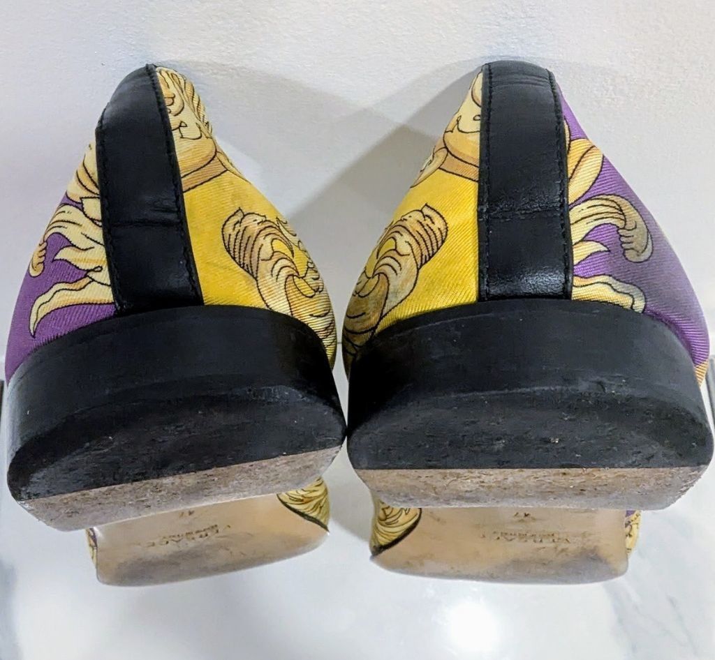 Versace Men's Versace Loafers Size 47 Yellow and Purple Size US 14 / EU 47 - 9 Thumbnail
