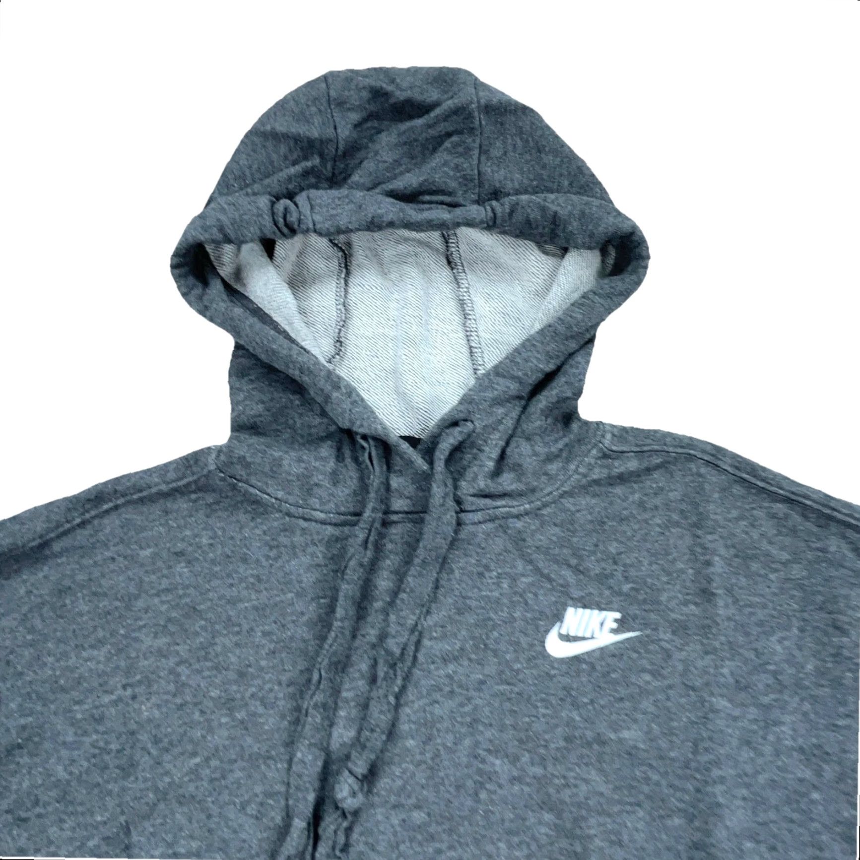 Nike Nike Hoodie Women XS Gray White Sweatshirt Mini Swoosh Oversized Basic Hoodie Women XS Gray White Nike Shirt Size XS / US 0-2 / IT 36-38 - 3 Thumbnail