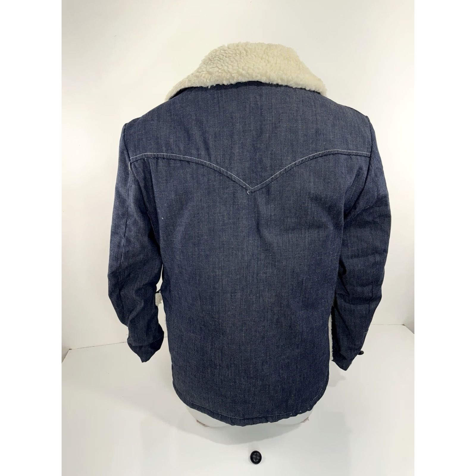 Sears VINTAGE Sears Western Ranch Denim Jacket Mens 38 Blue Lined Denim Jacket EXC Size US XXS / EU 40 - 5 Thumbnail