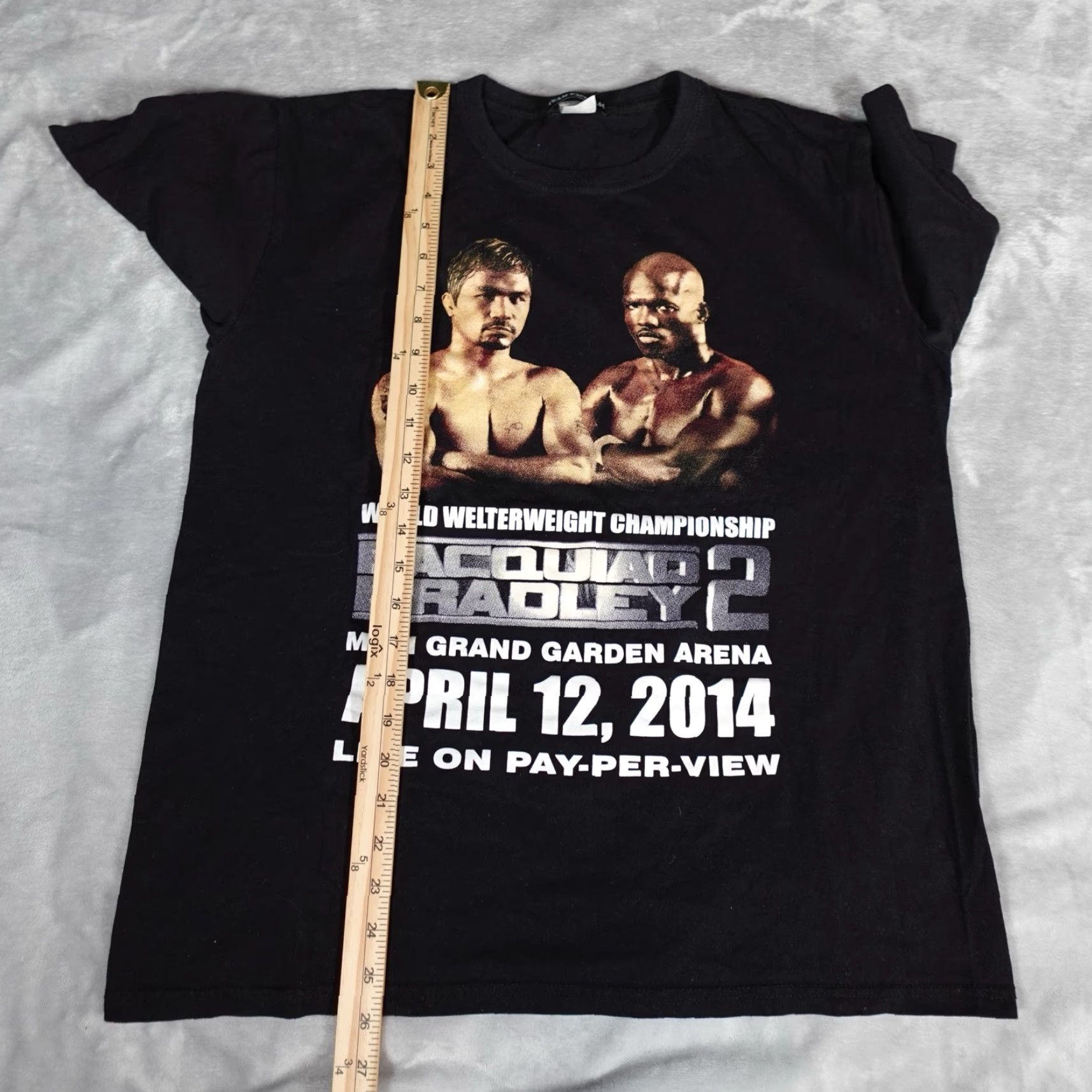 Vintage Team Pacquiao Manny Pacquiao vs Timothy Bradley 2 Boxing T-Shirt Mens L Black Graphic Print Size US L / EU 52-54 / 3 - 6 Thumbnail