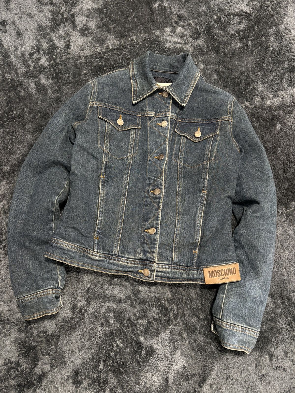 Moschino RARE Vintage Moschino Heavy Y2K Denim Jacket Size M / US 6-8 / IT 42-44 - 2 Thumbnail