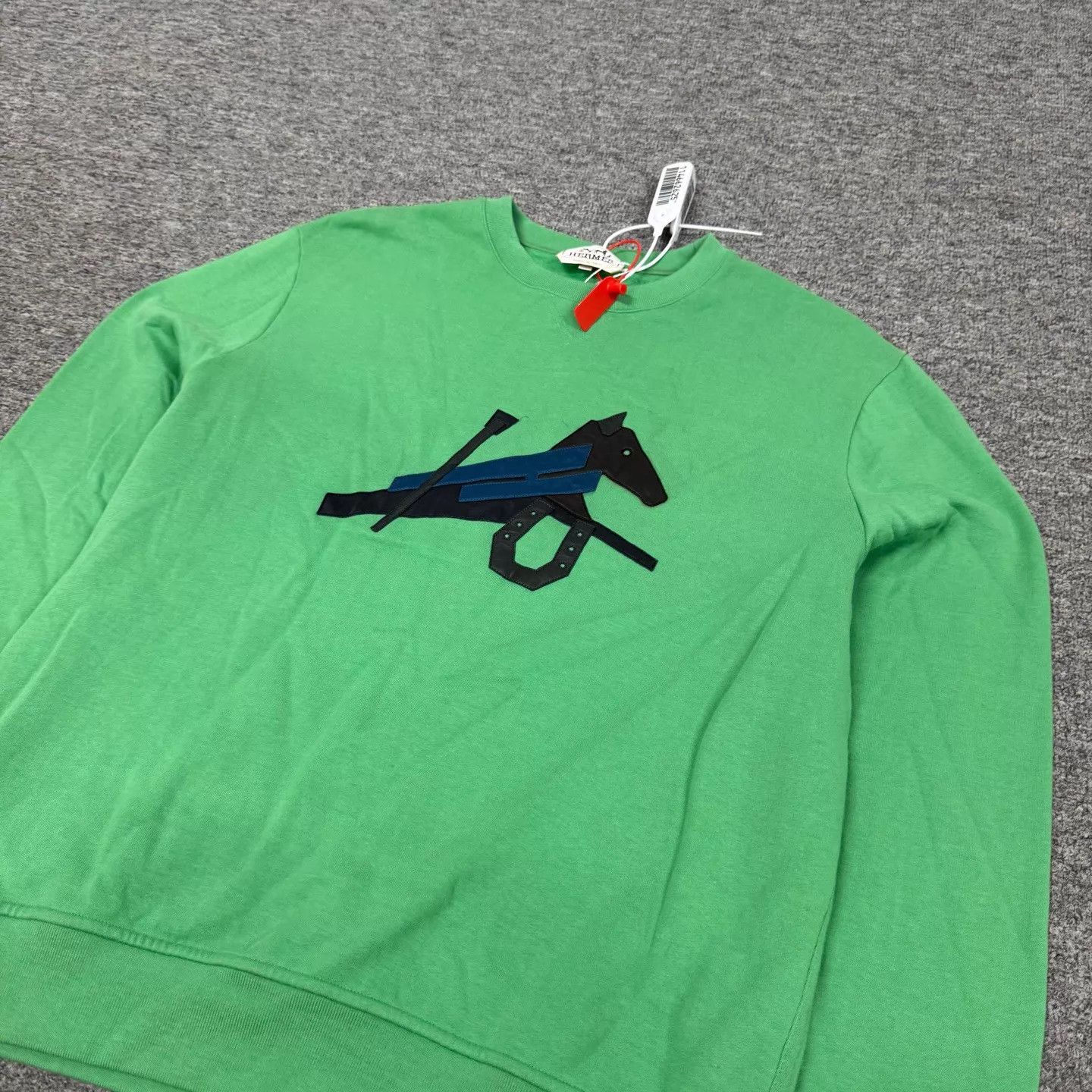 Hermes Hermes Horse Embroidery Crewneck Sweatshirt M 99New Size US M / EU 48-50 / 2 - 4 Thumbnail