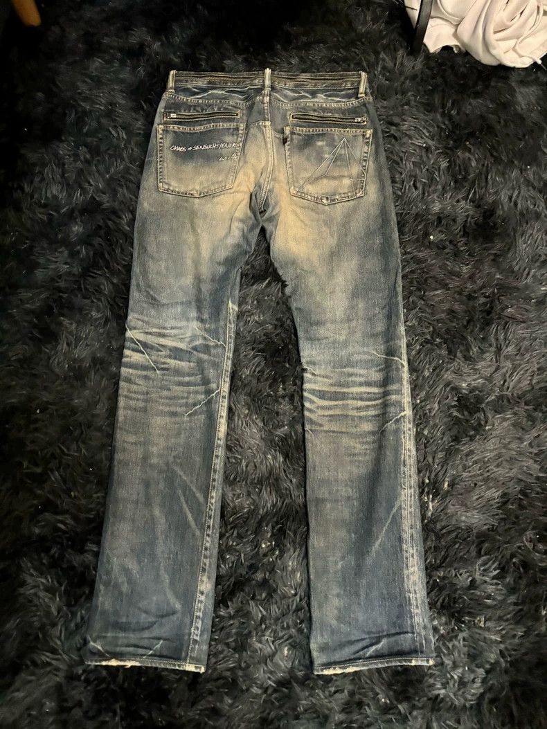 Undercover Undercover Size3 07ss purple zipper washed denim jeans Size US 28 / EU 44 - 2 Thumbnail